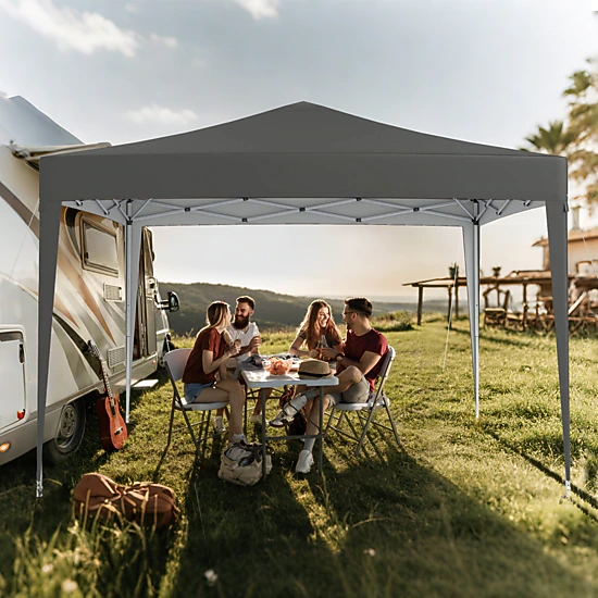 LJG Pop-up Canopy Tent Easy Setup Instant Folding Shelter with Mesh Netting