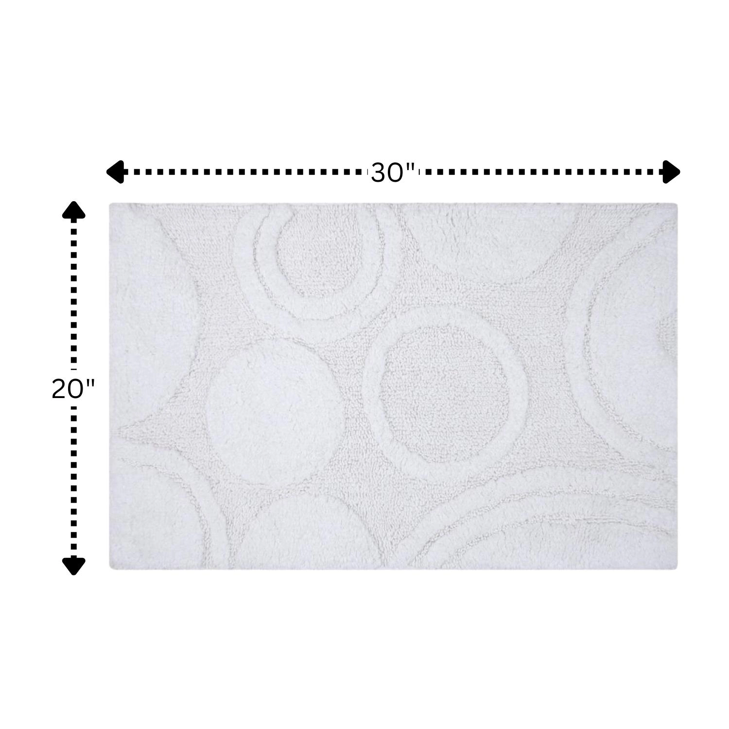 Orbit Bath Rug 220 GSF Soft Plush Cotton Non Skid Back By Knightsbridge