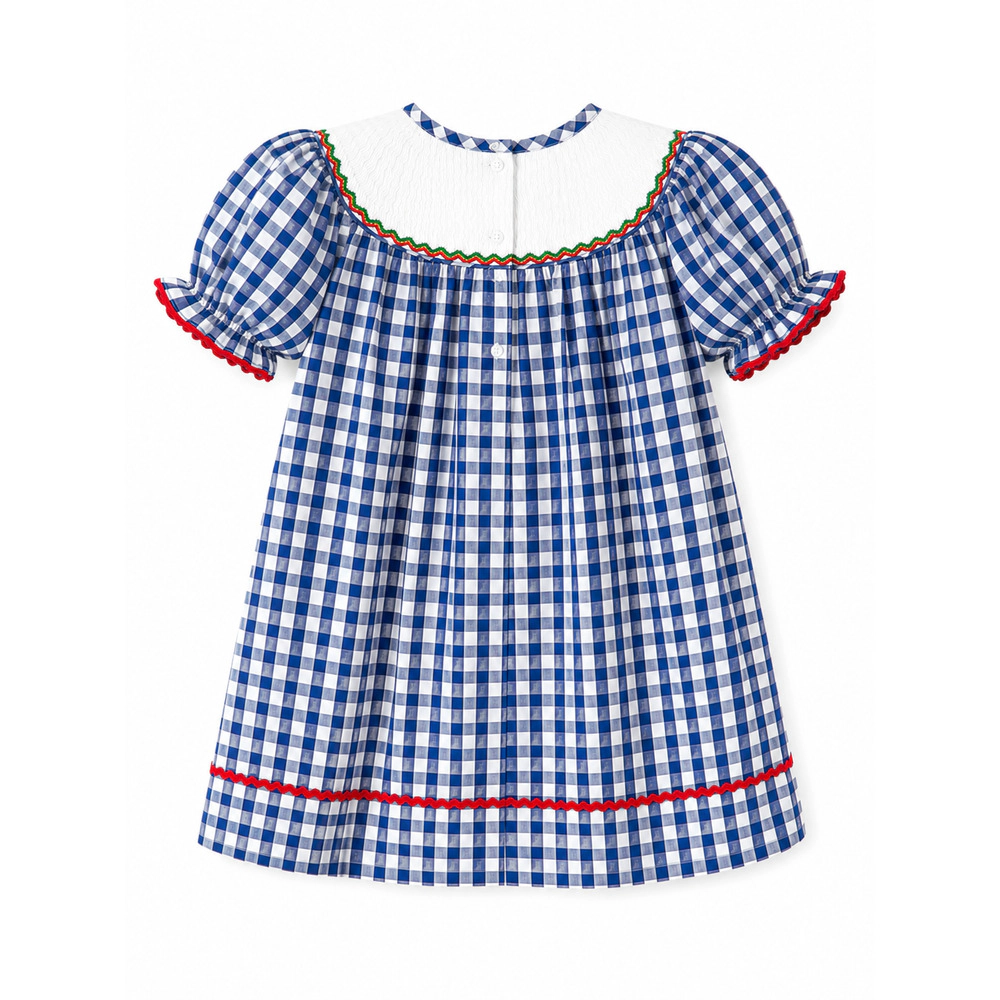Laurenza's Girls' Back to School Smocked Bishop Dress