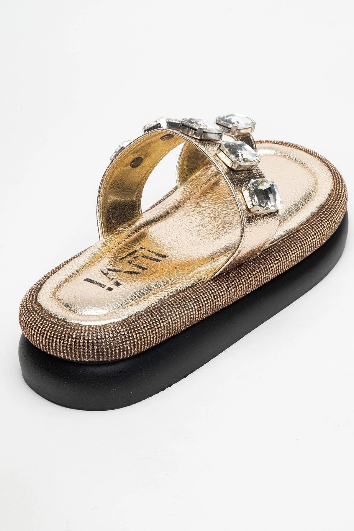 Prologue Shoes Womens Evans Jeweled Platform Sandal