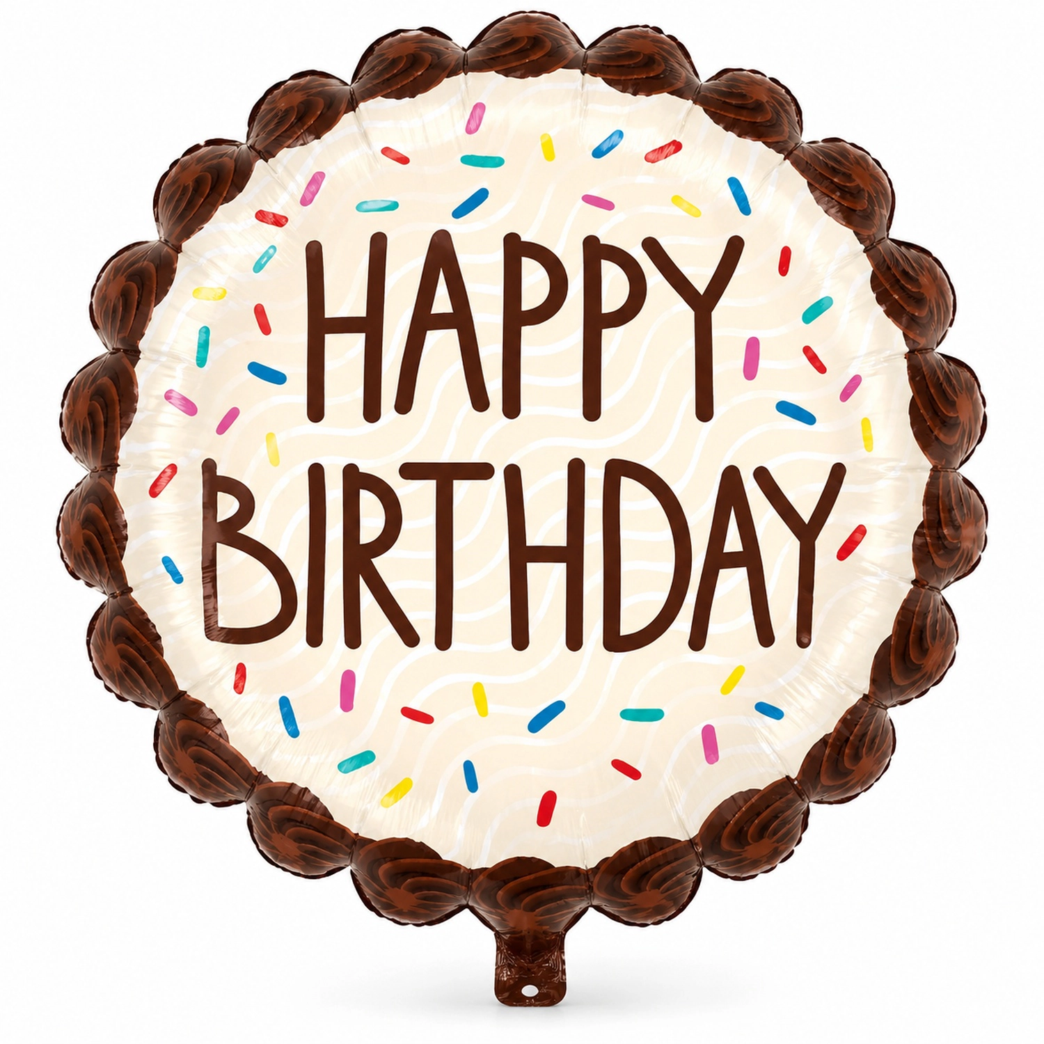 LoonBalloon Birthday Chocolate Sprinkles Foil Balloon 5-Pack