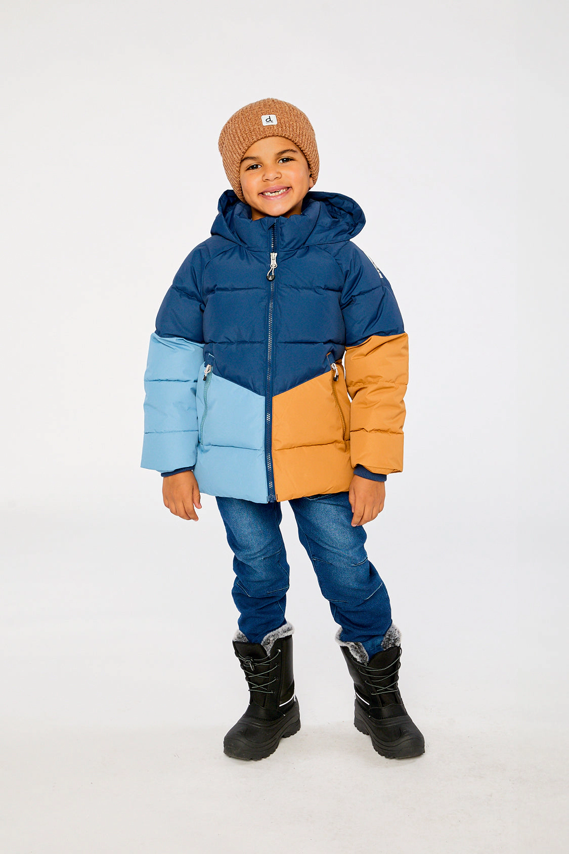 Deux par Boys Color-Block Winter Jacket