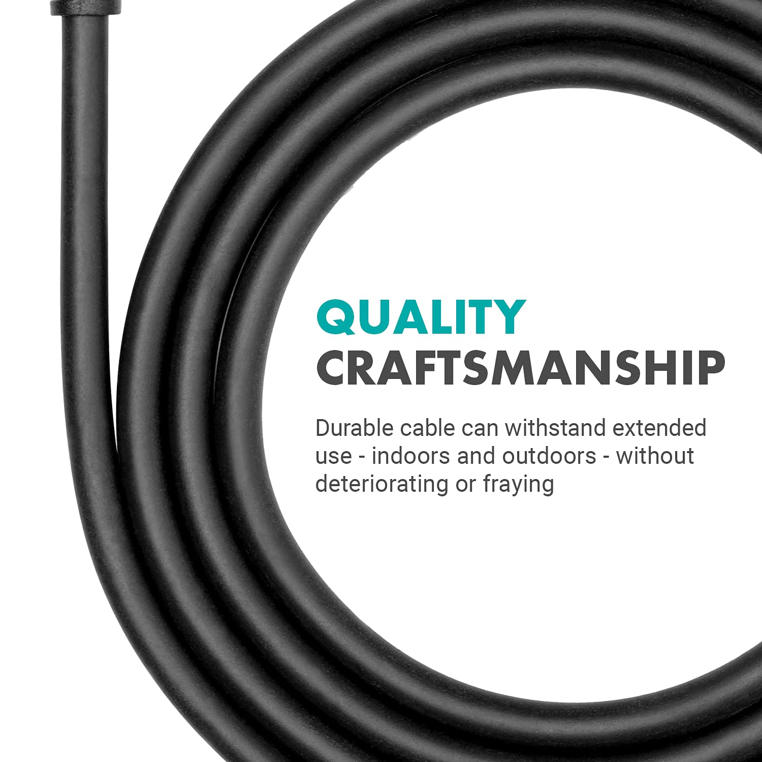 Movo WGA-1 6.35mm Guitar Cord to 3.5mm Extension TRS Male to Male Audio Cable - Perfect Speaker Cable, Aux Cord