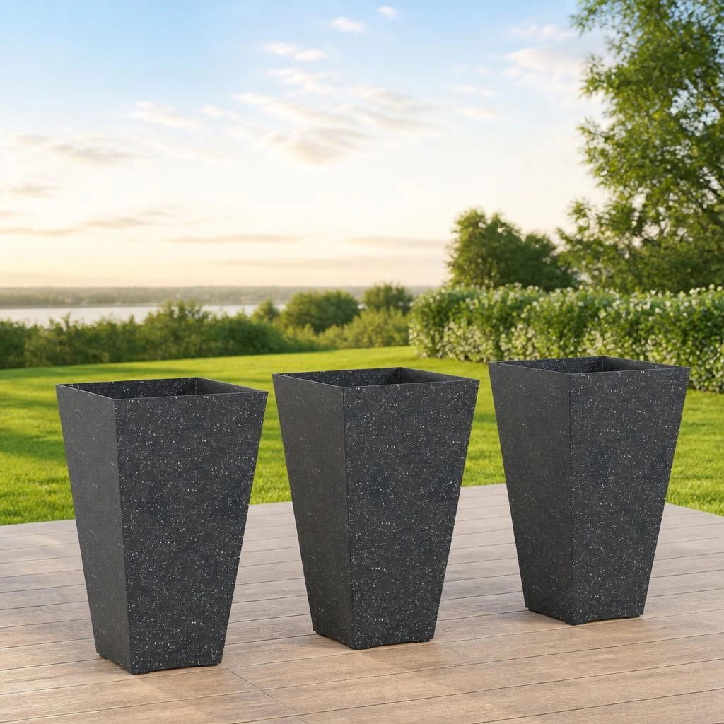 WOW PIONEER Tall Cylindrical Outdoor Planter