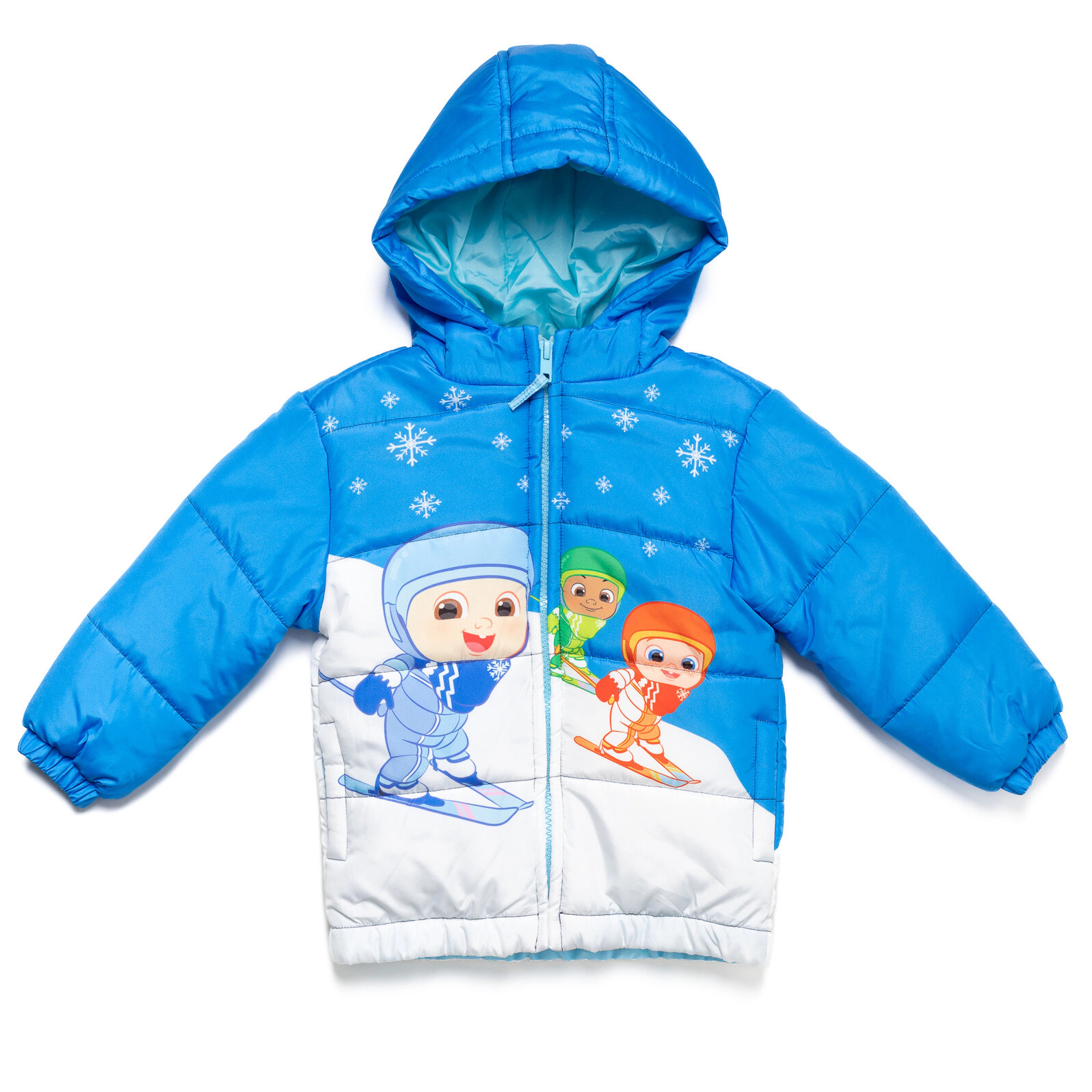 Cocomelon Boys' Hooded Puffer Jacket