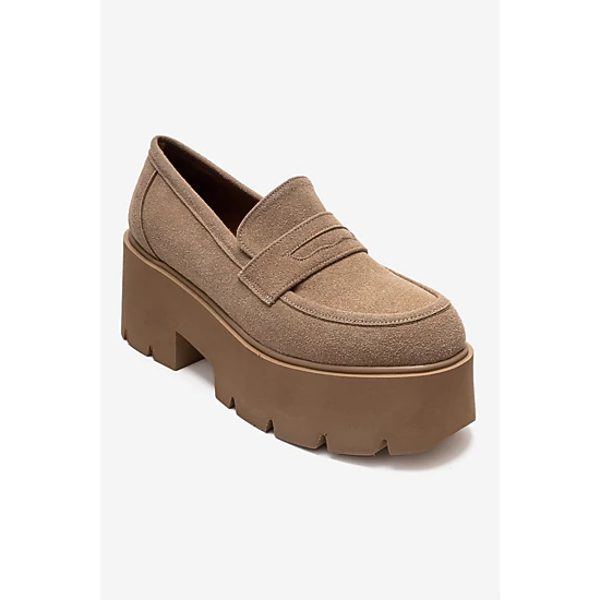 Prologue Shoes Womens Santia Chunky Platform Loafer