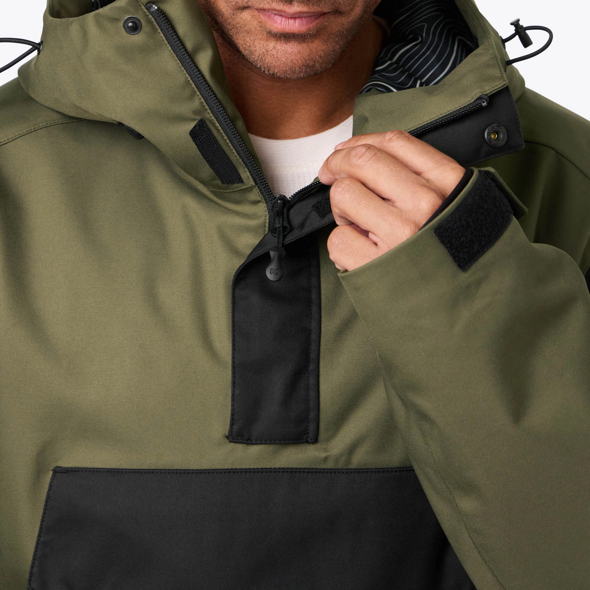 Mobile Warming Men's Heated Denali Anorak 1/4 Zip Hoodie