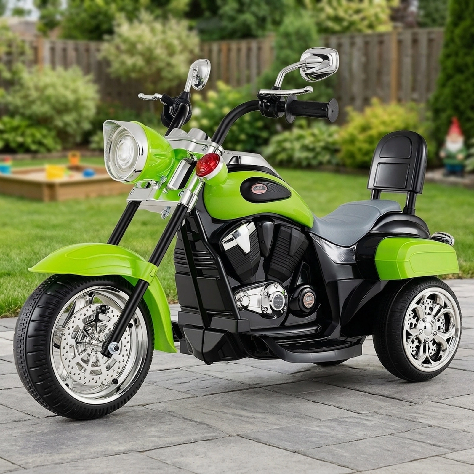 6V Toddler Ride on Motorbike 3-Wheel Electric Trike Horn Headlight Ages 3+ 66-lb Limit