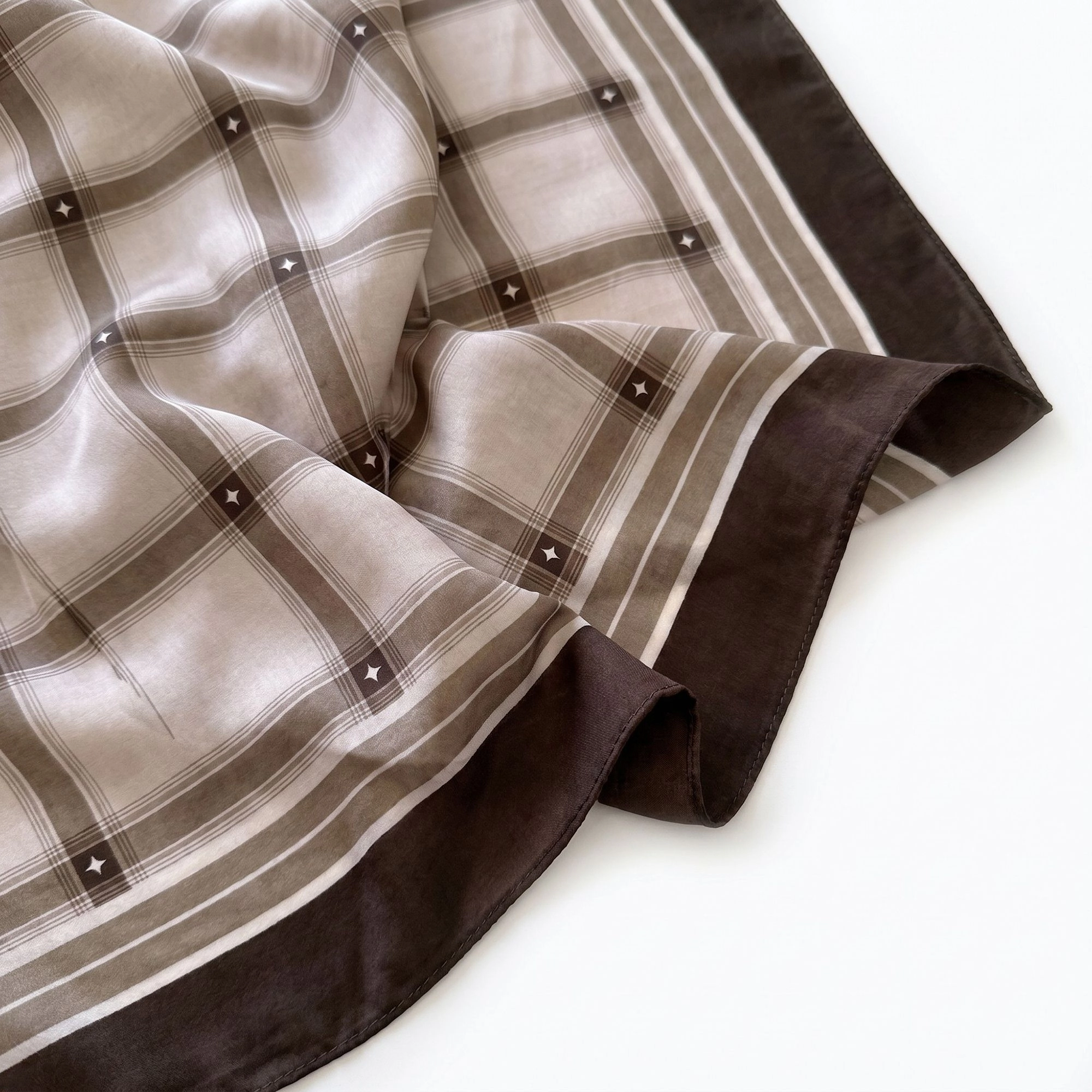 Anna-Kaci Women's Lightweight Square Scarf with Sheer Fabric and Multi-Way Wrap Design