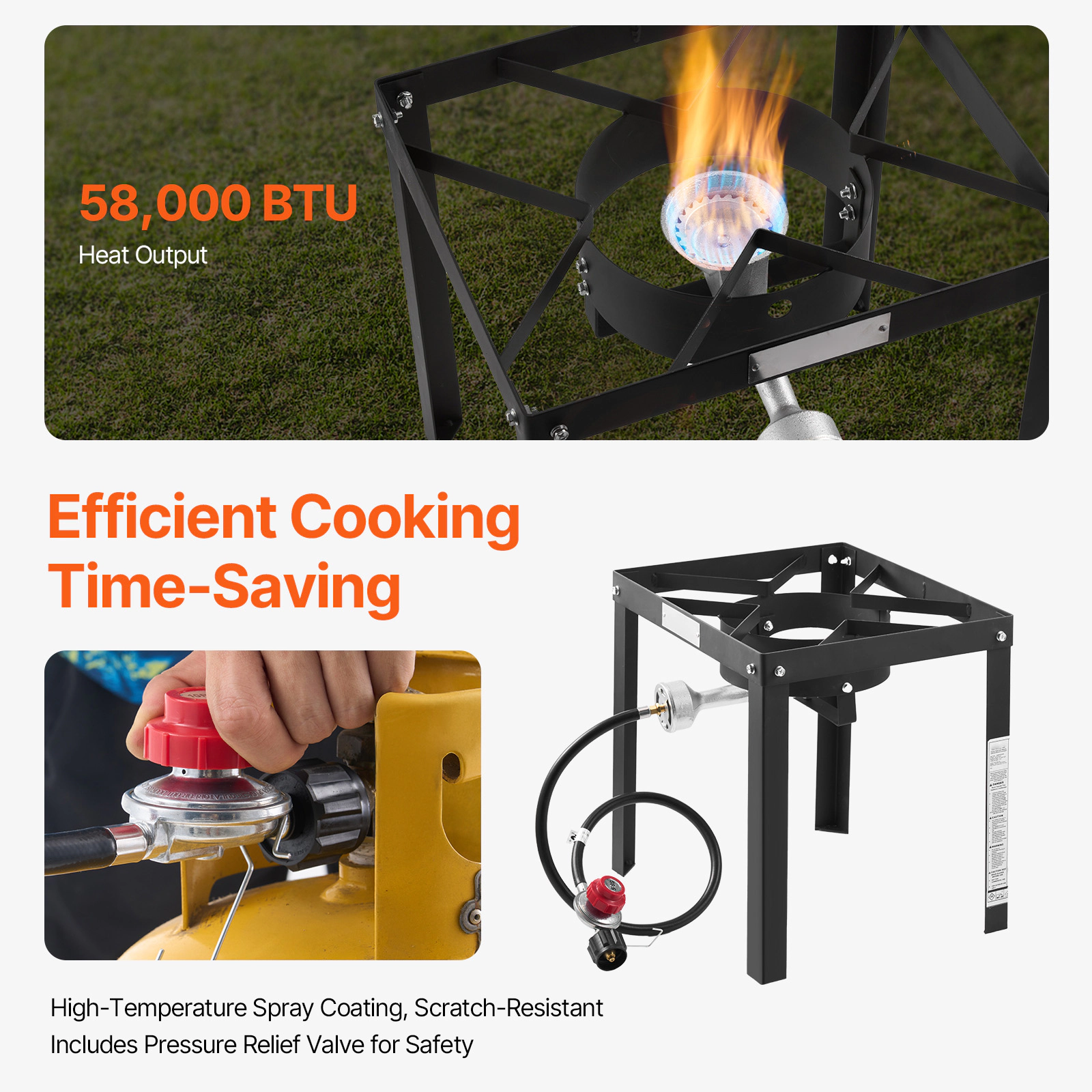 HONGGE Seafood Boiling Kit with Strainer Outdoor Boil Pot and Basket Cooking Set for Crab Crawfish Lobster