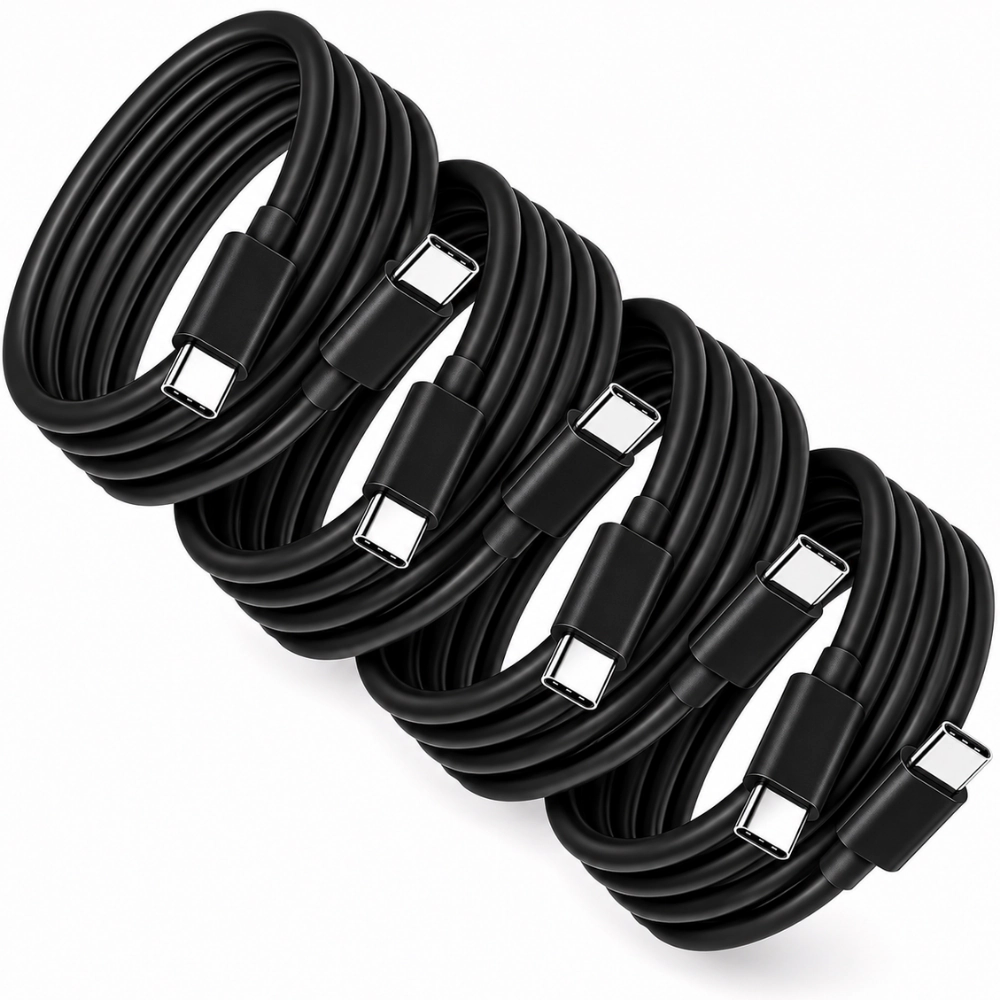 Qixxronics 6ft USB-C to Cable 4PCS, Charge & Data Sync for Samsung Galaxy S26 S25 S24, Z Flip 7 6 5, Fold 5
