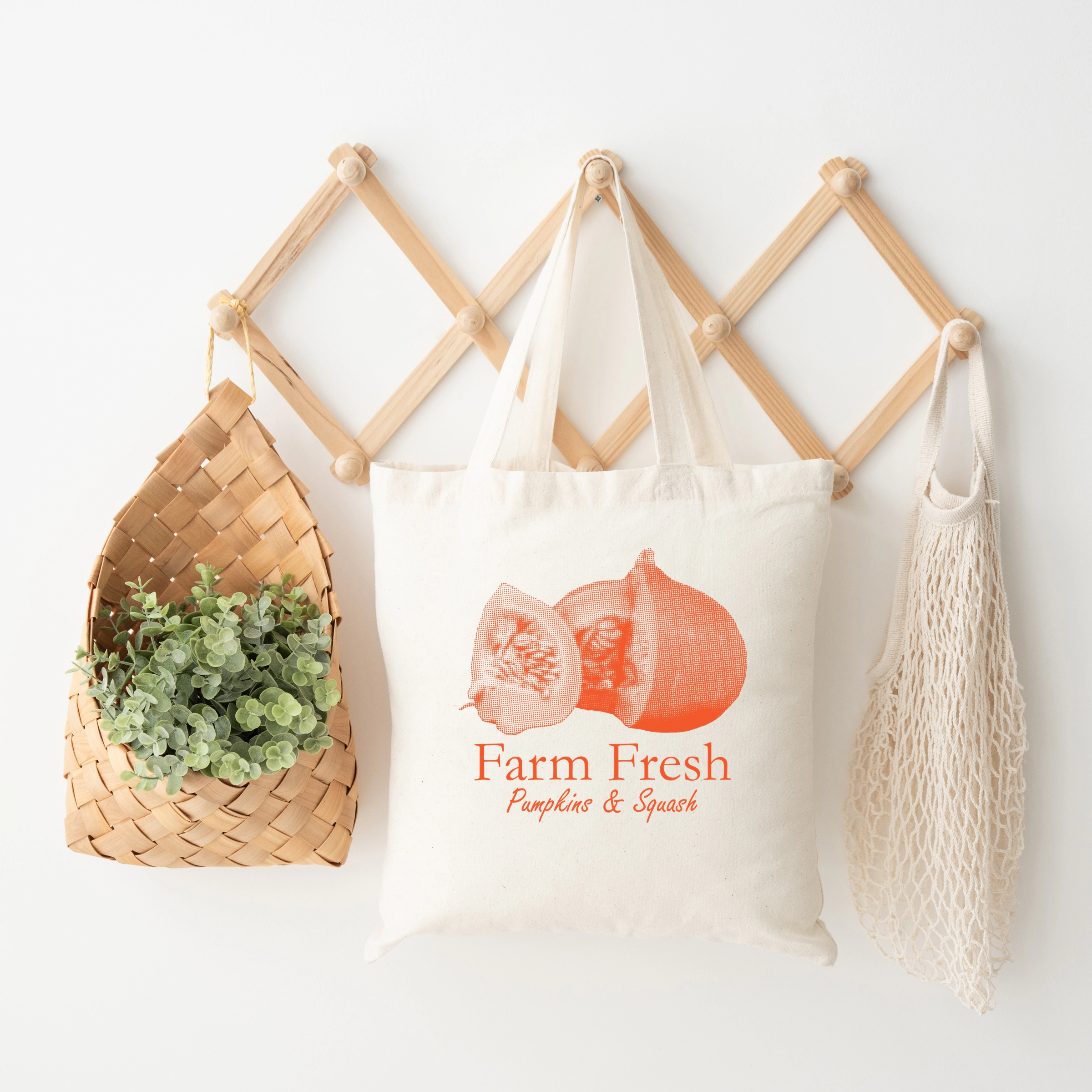 Simply Sage Market - Canvas Tote - Farm Fresh Pumpkins and Squash
