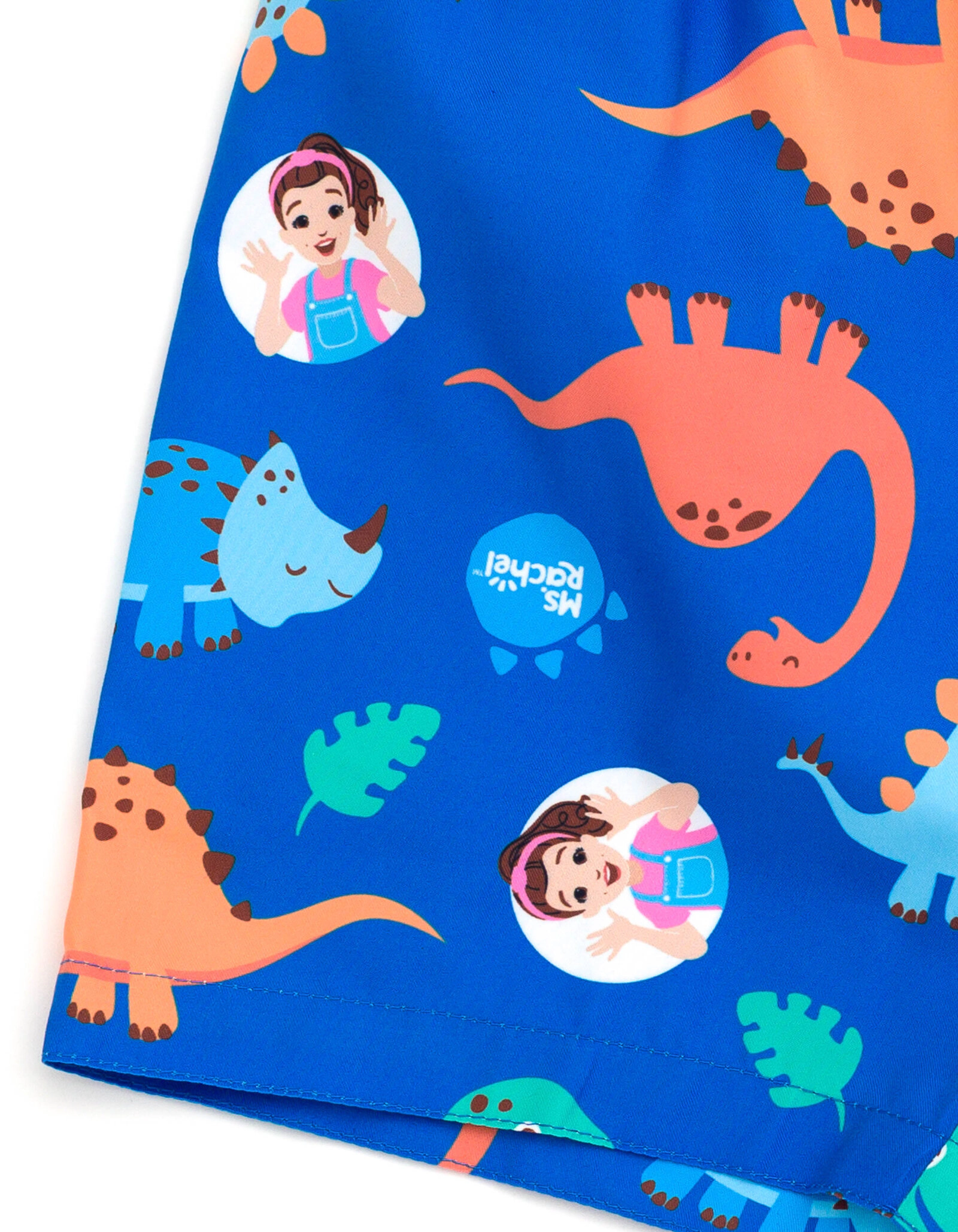 Ms. Rachel Boys' Swimwear 2-Piece Rash Guard and Swim Trunks Set
