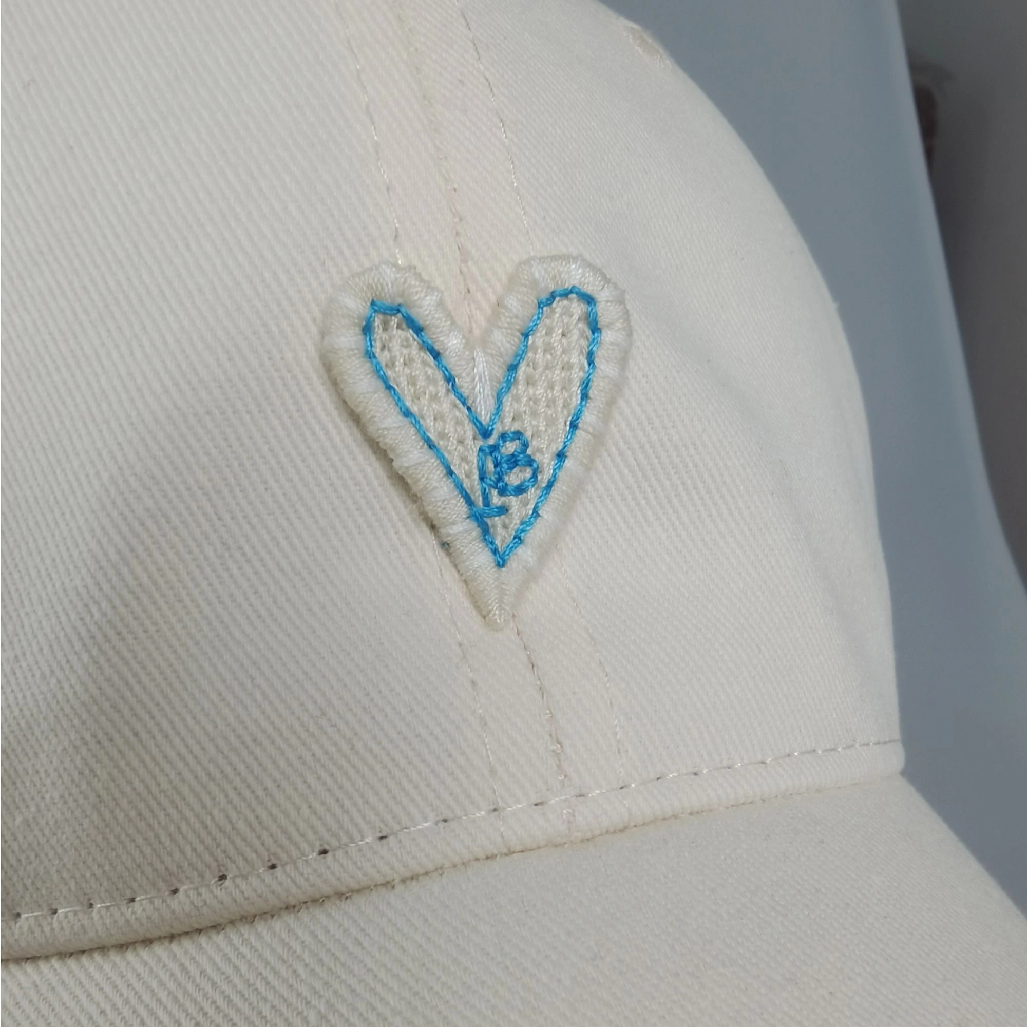 Anna-Kaci Women's Heart Embroidered Baseball Cap Low Bun Soft Cotton Trucker Hat