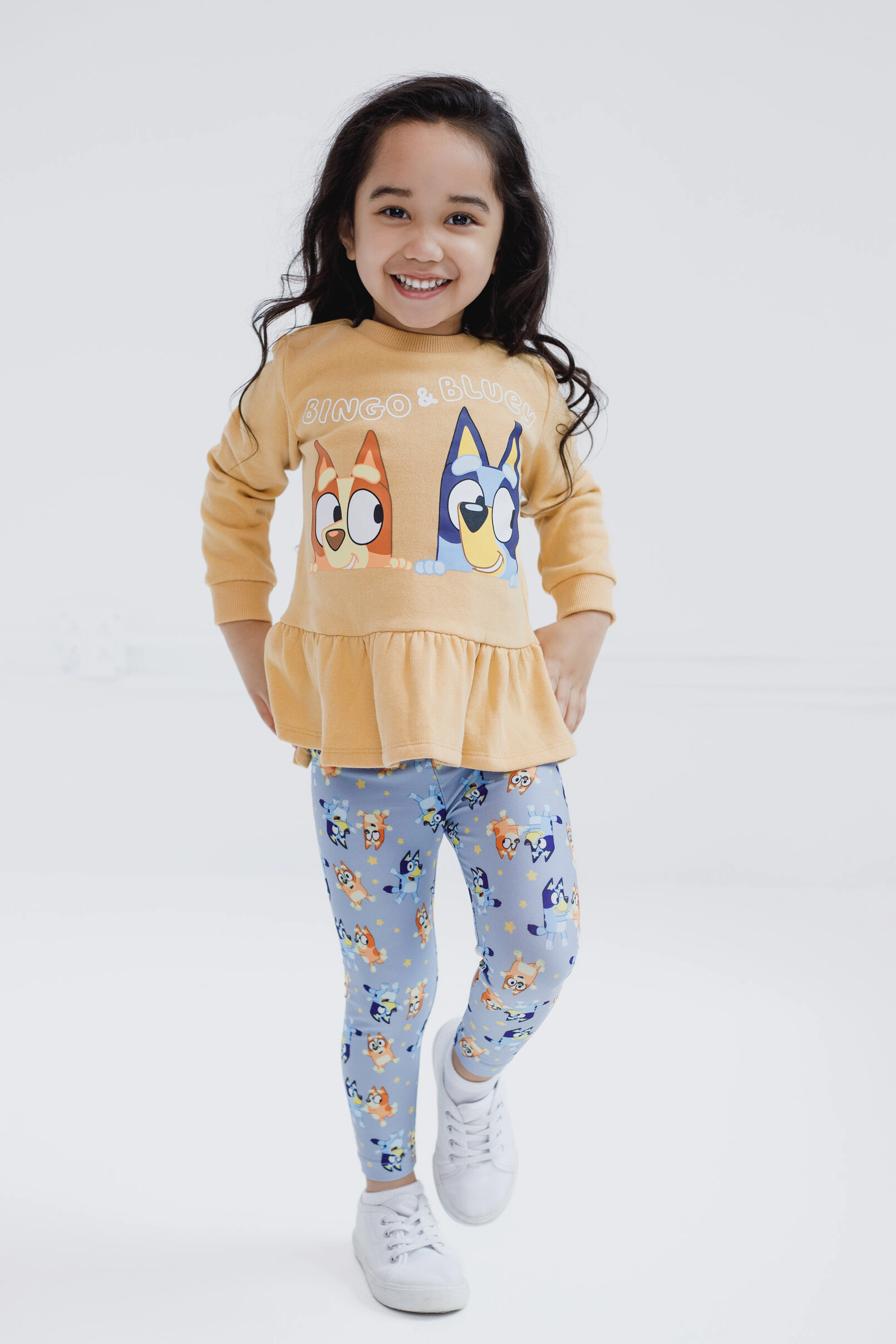 Bluey Girls' Fleece Sweatshirt and Leggings Set
