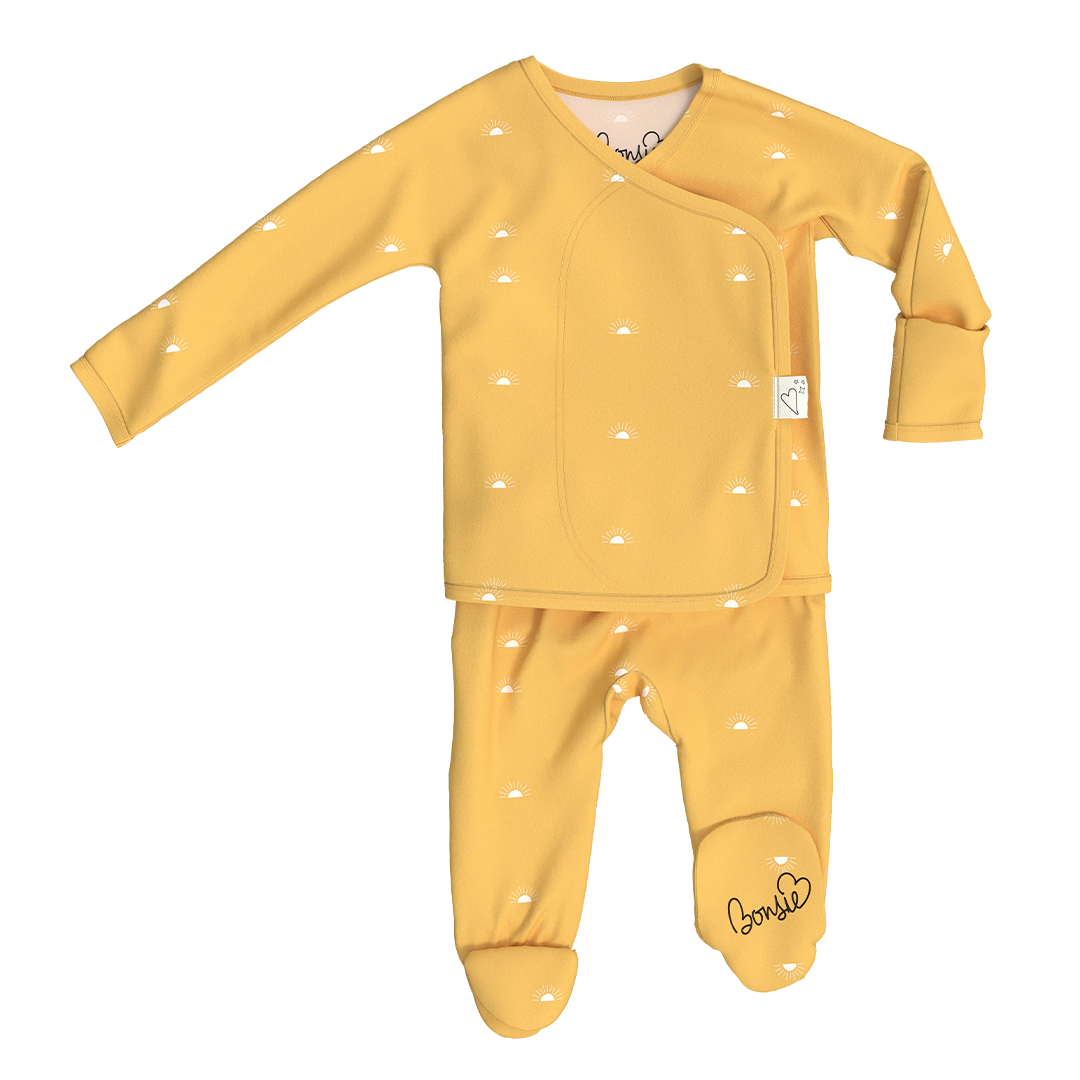 Bonsie Footie - Sunrise, Skin-to-Skin Babywear