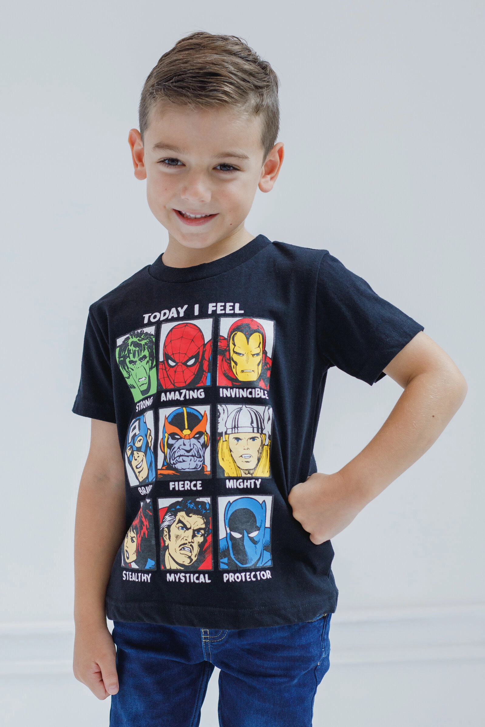 Marvel Boys' 3-Pack Short Sleeve T-Shirts