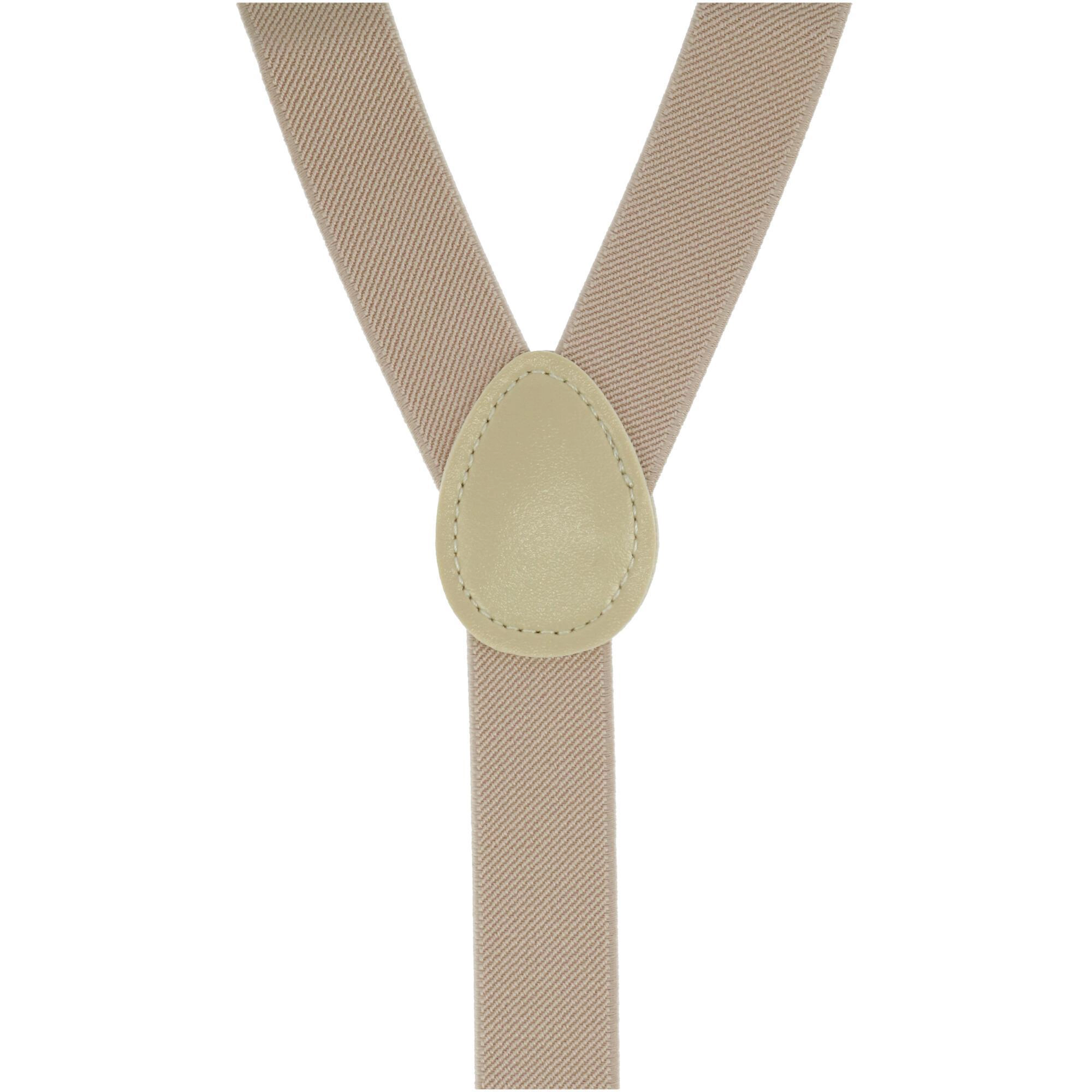 CTM Men's Solid Fashion Color Bow Tie and Suspender Set