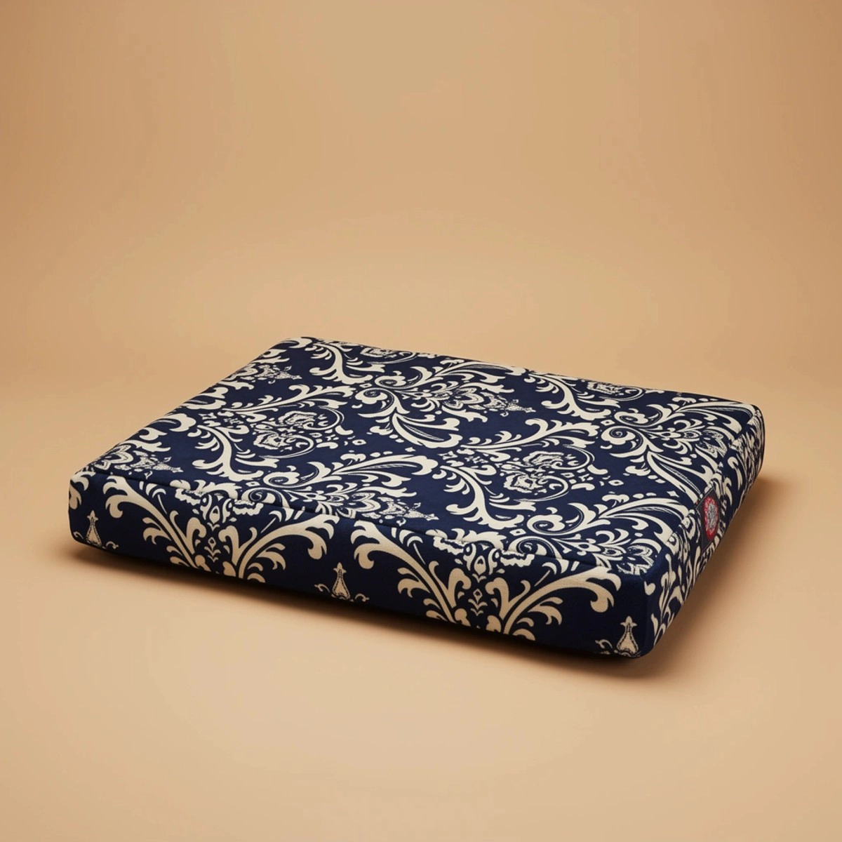 Majestic Pet Products 78899551407 French Quarter Orthopedic Memory Foam Rectangle Dog Pet Bed, Navy Blue - Medium