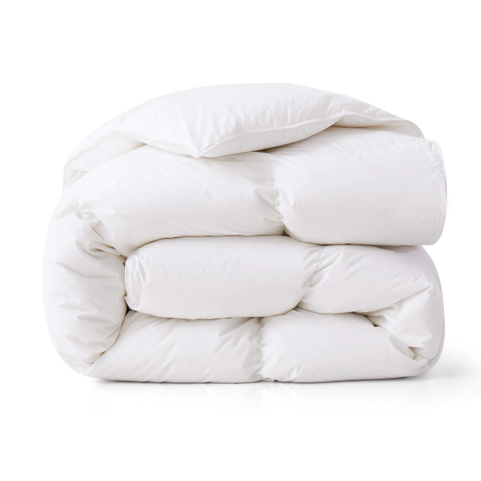 Unikome 800 Fill Power 90% White Goose Down Comforter with Cotton Cover, Baffle Box Construction Made in Germany