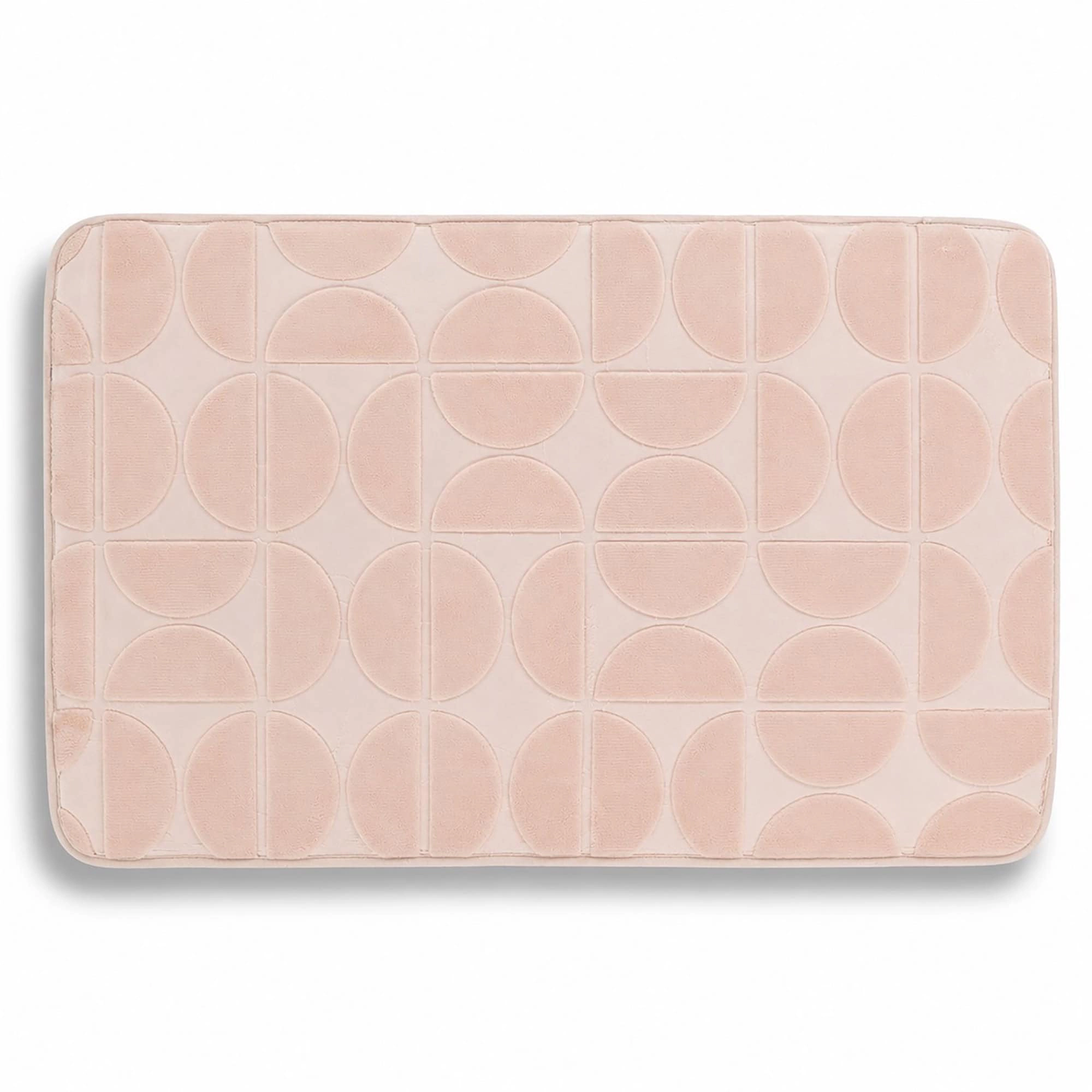 Evideco French Home Goods Memory Foam Bath Mat 19.7 x 31.5 in, Quick-Dry Microfiber, Slip-Resistant
