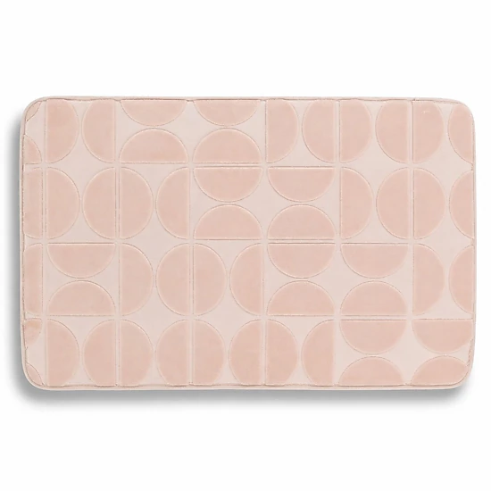 Evideco French Home Goods Memory Foam Bath Mat 19.7 x 31.5 in, Quick-Dry Microfiber, Slip-Resistant