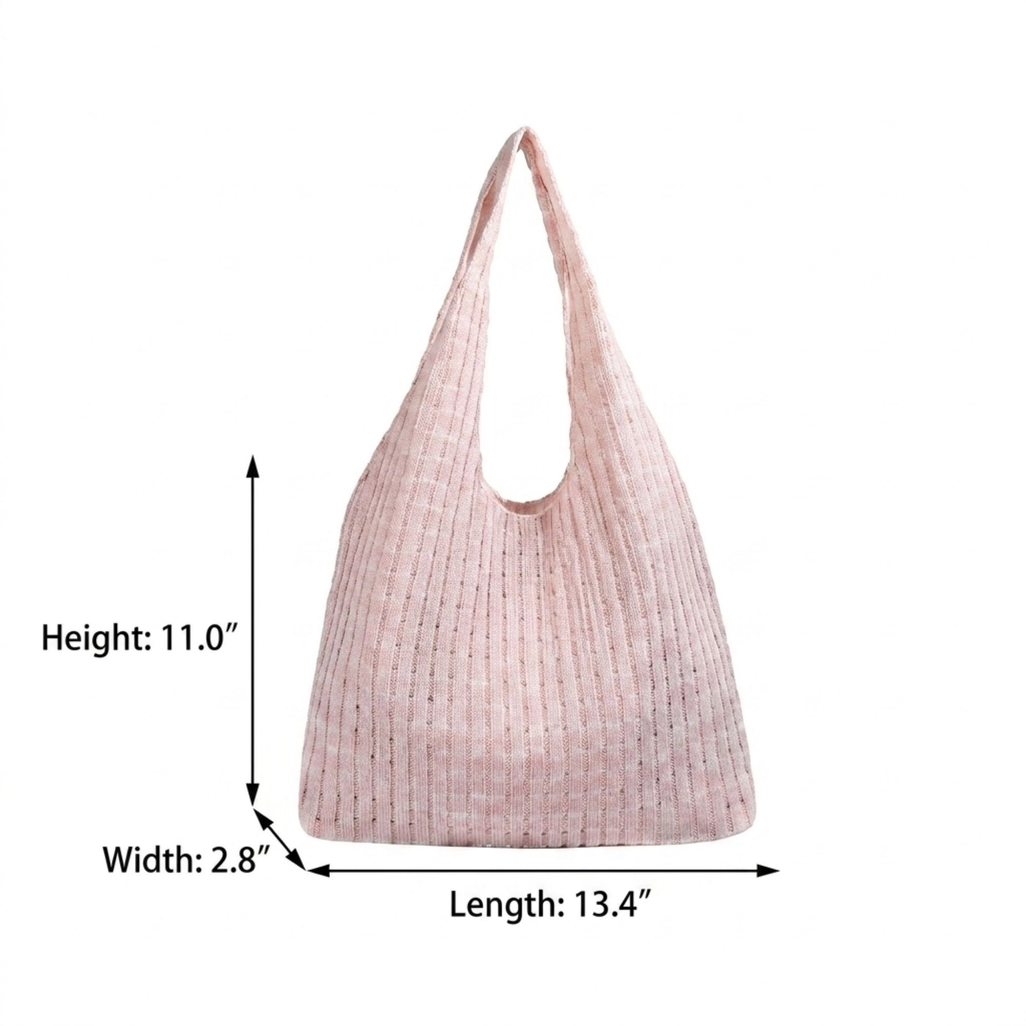 Alilang Women's Plaid Hobo Tote Bag with Soft Slouchy Shape and Shoulder Handle, Blue