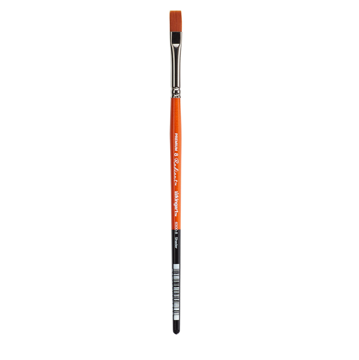 KINGART Radiant 6300 Flat Shader Golden Synthetic Brush - Short Handle