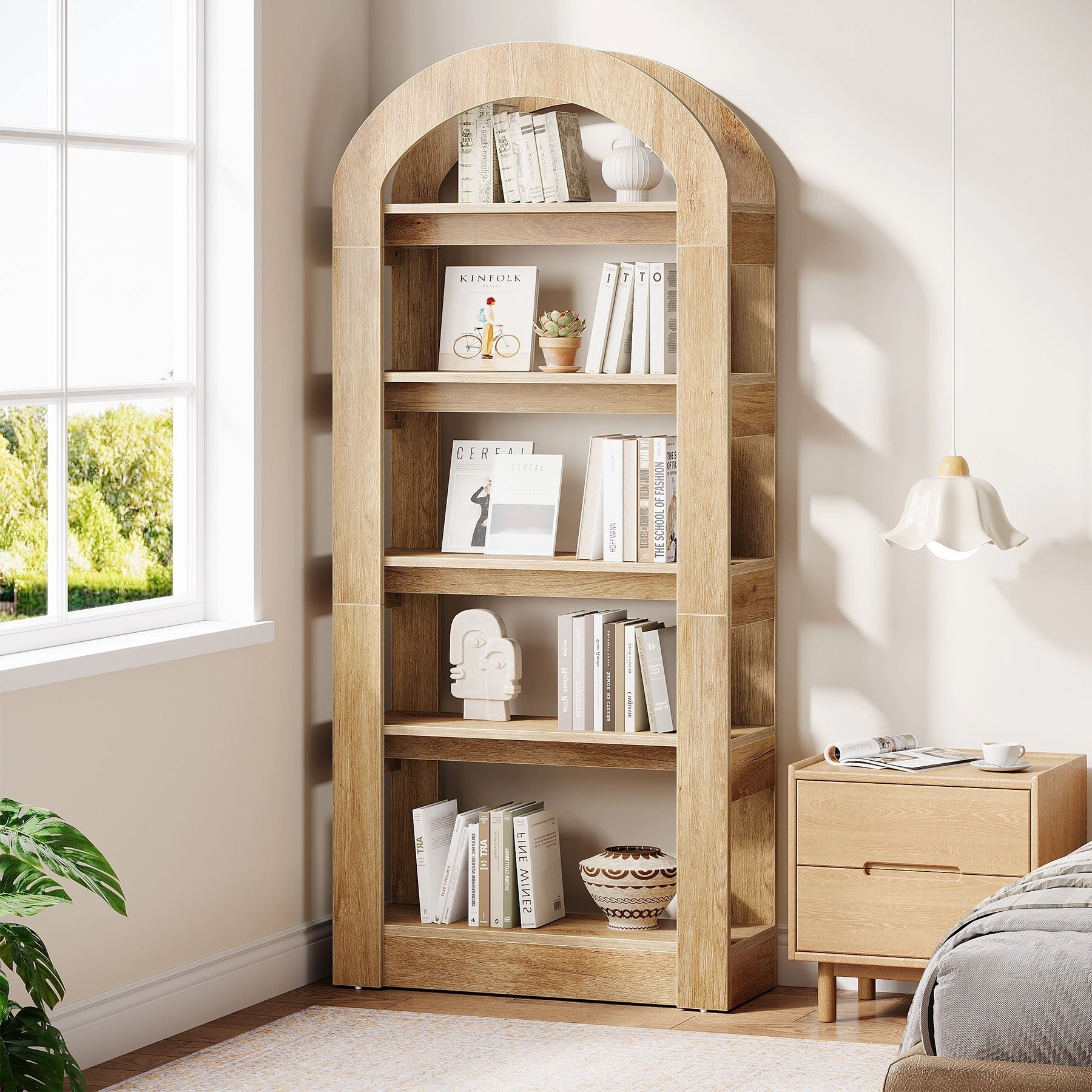 Tribesigns Freestanding Bookshelf, 68.9" Bookcase with 9 Open Shelves