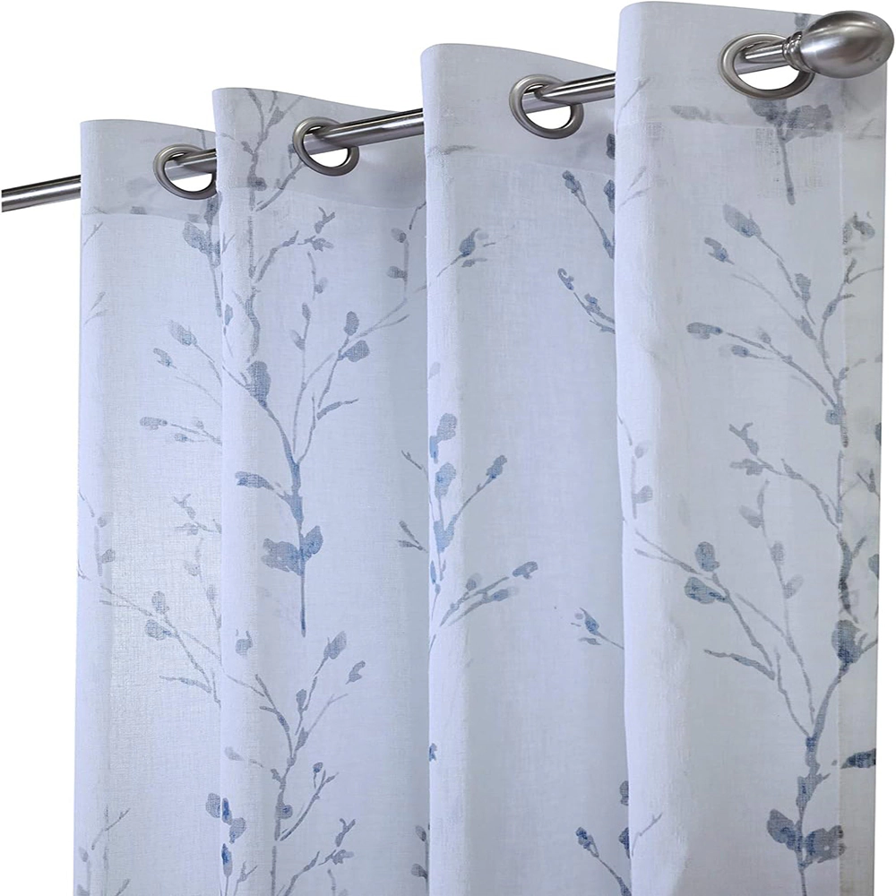 Commonwealth Primavera Printed Floral Window Curtain Panel White