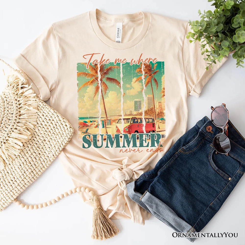OrnamentallyYou Womens Summer Never Ends T-Shirt