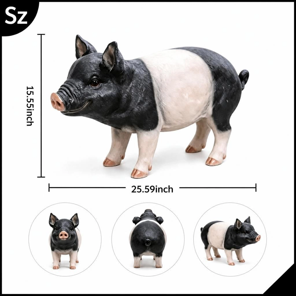WOW PIONEER Decorative Resin Statue Sculpture Art Piece for Living Room Home Accent Decor
