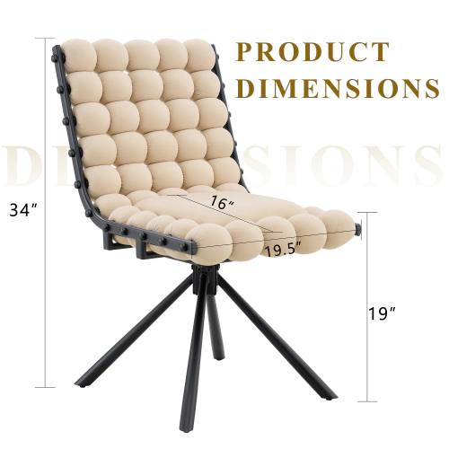 GOODSILO Comfortable Upholstered Velvet Dining Seating Chair