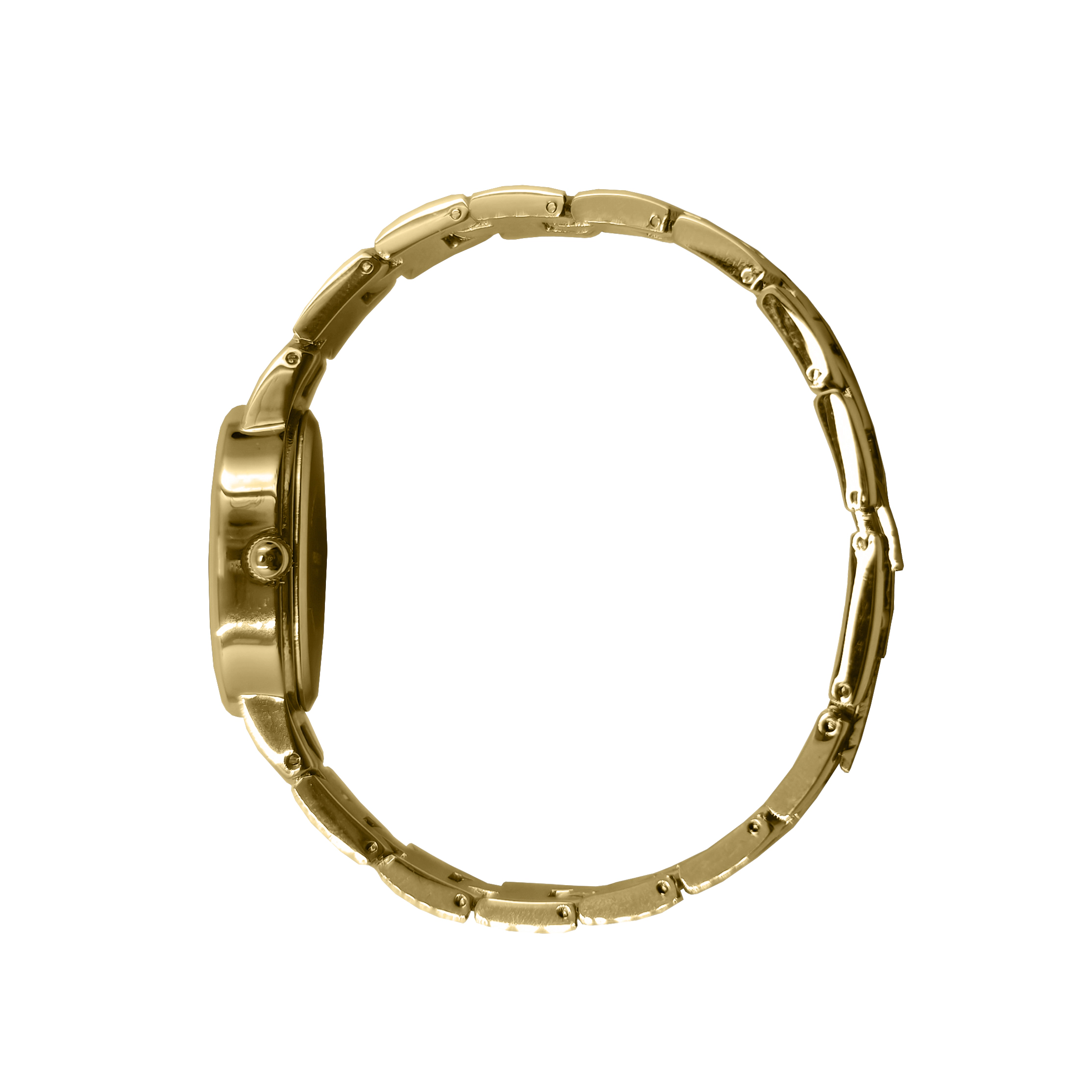 Peugeot Women's Gold 30x25mm Sun Moon Dial Link Bracelet Watch