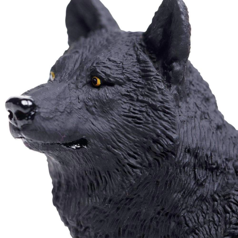 Safari Ltd. - Black Wolf Kids Toy Figure