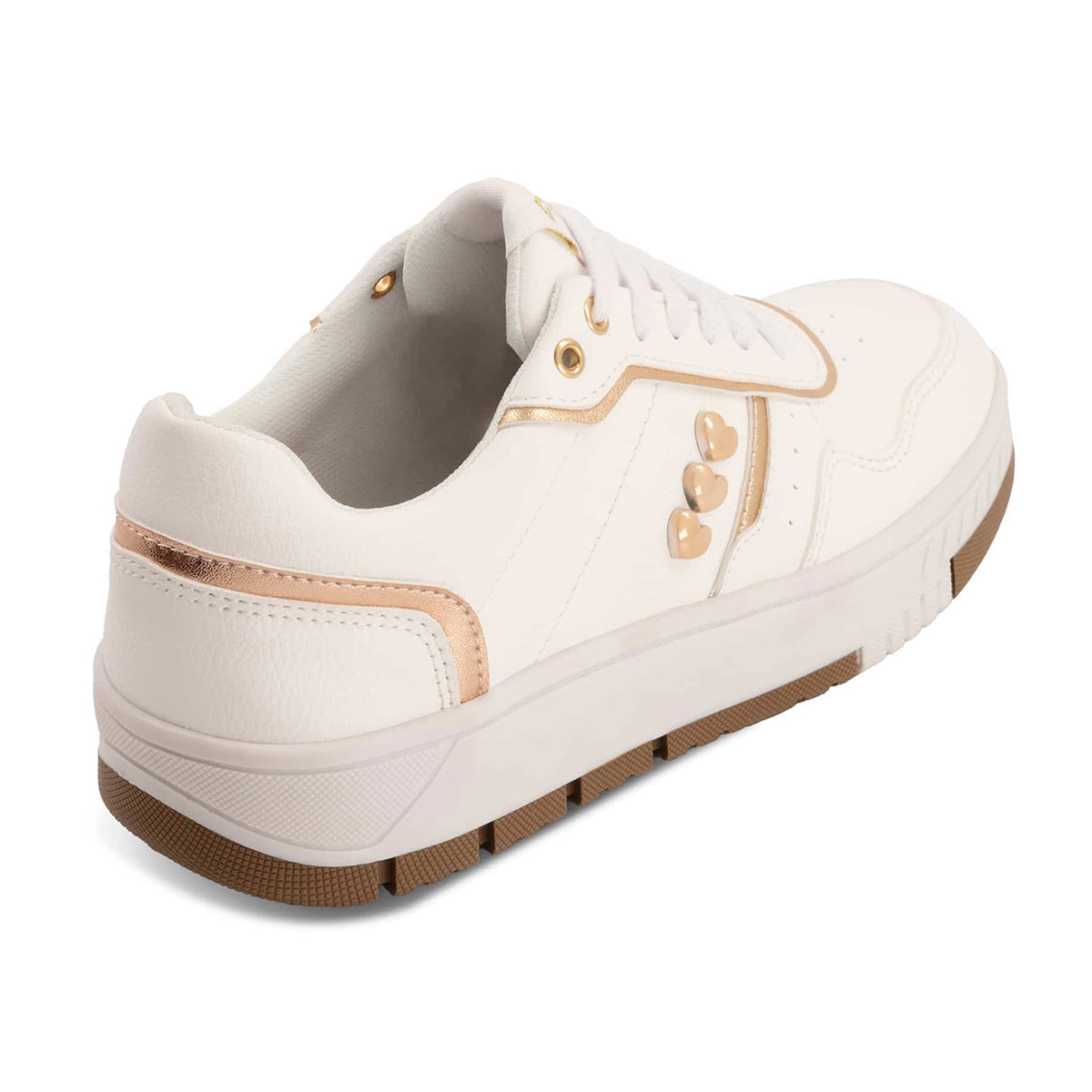 Andrea Womens Casual Sneakers With Hearts