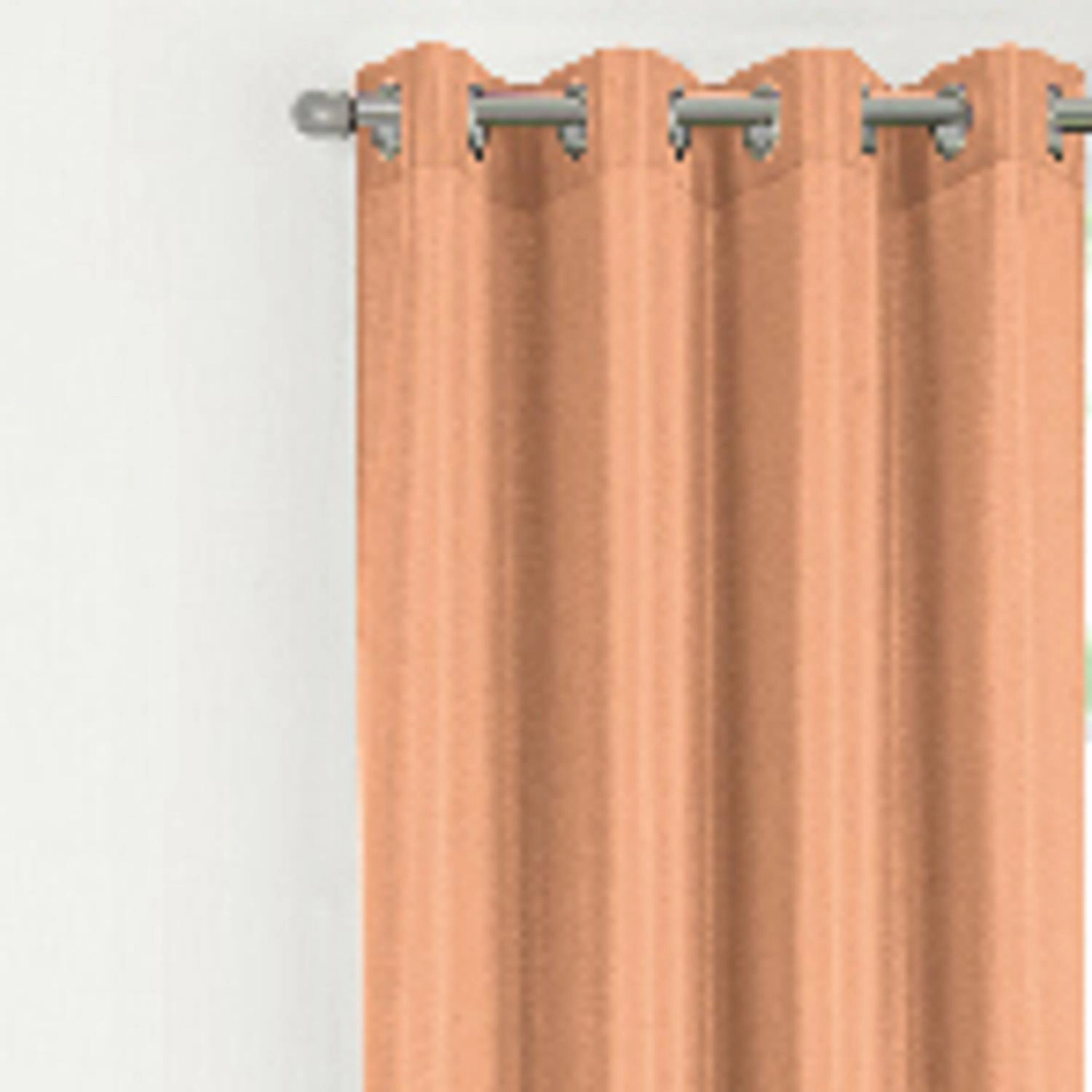 RT Designer Collection Gibson Luxurious Decorative Grommet Curtain Panel 54" x 90" Peach