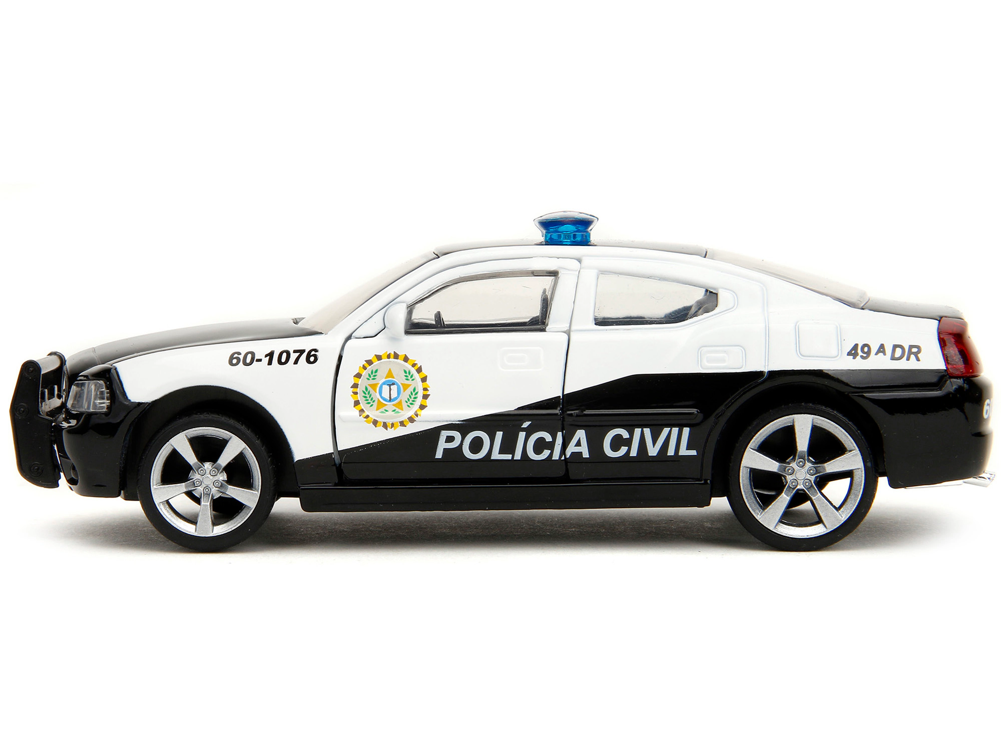 Jada 2006 Dodge Charger Police Black and White "Policia Civil" "Fast & Furious" Series 1/ Diecast Model Car by Jada