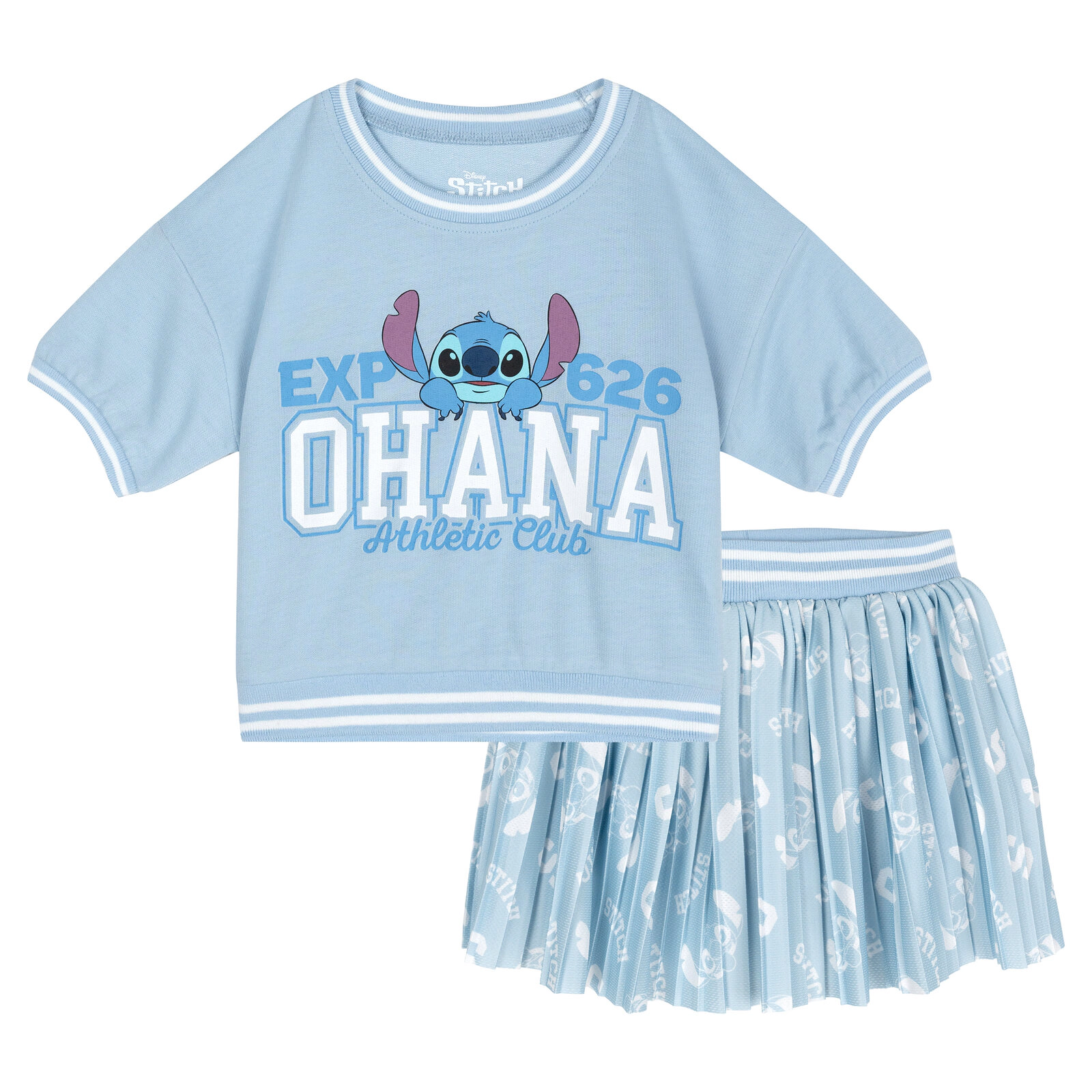 Disney Girls' Athletic 2-Piece Tee and Skort Set