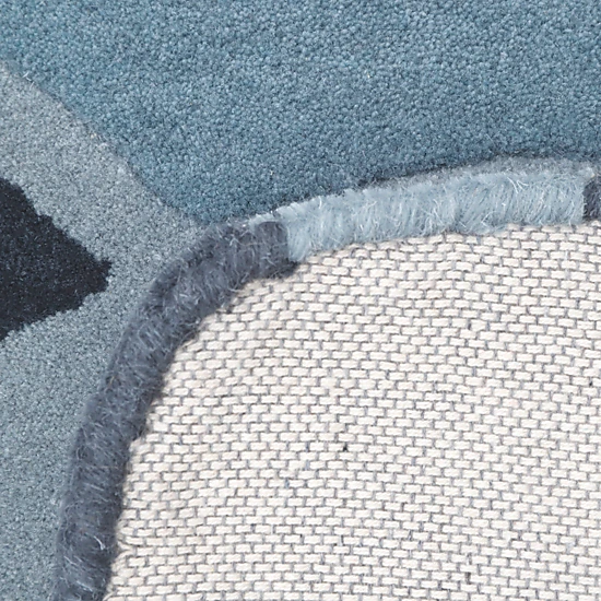 Nattiot Hand Tufted Wool Kids' Rug - Blue Tigger