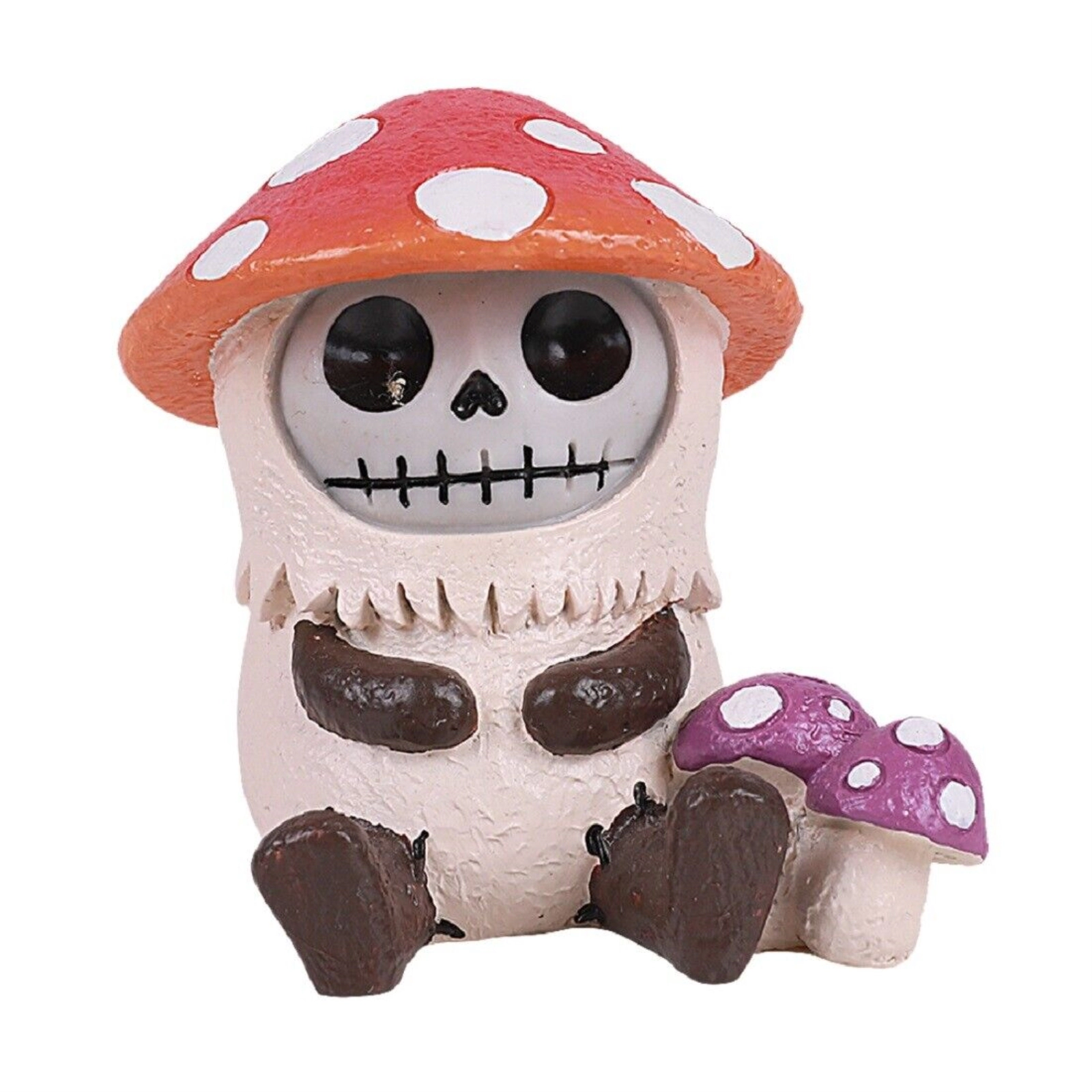 Pacific Giftware Furrybones Kinoko The Fungi Toadstool Mushroom Skeleton in Costume Figurine 2.75 inch