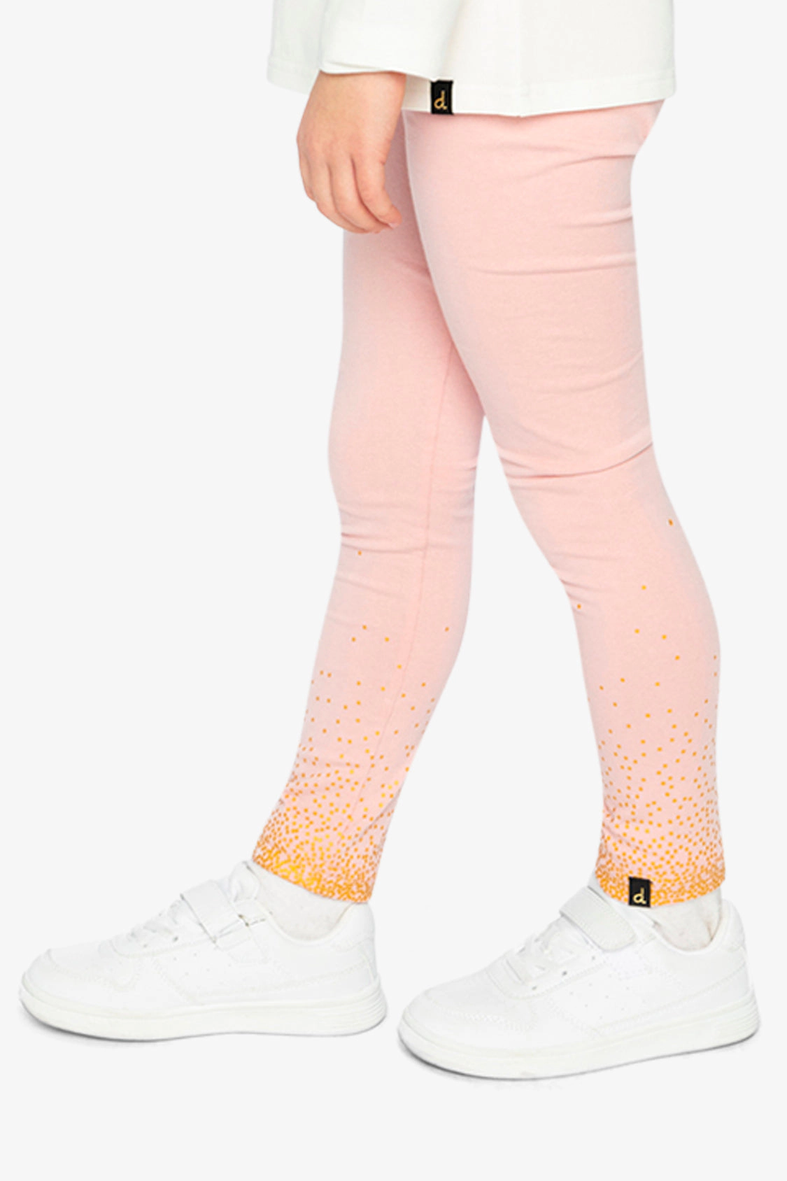 Deux par Deux Girls Glitter Gradient Organic Cotton Leggings