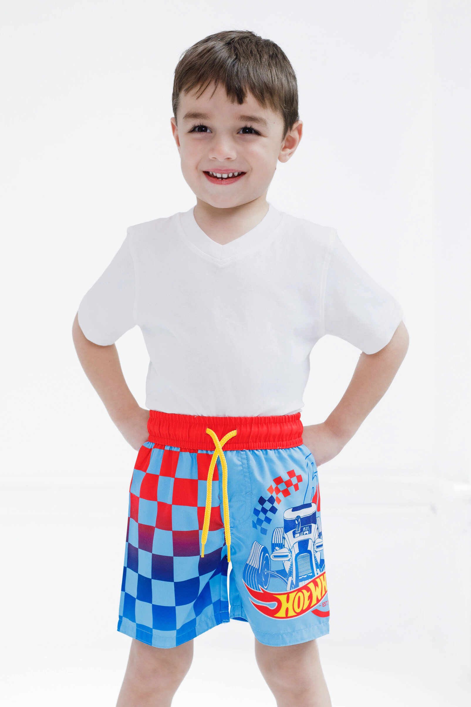 Hot Wheels Boys' Racing Swimwear Swim Trunks