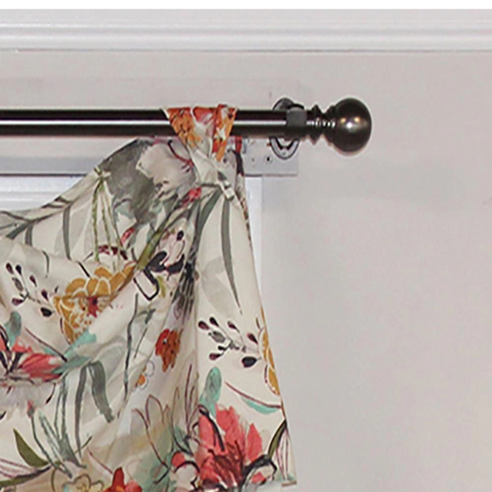 RLF Home Kira 2-Scoop Victory Swag Multi. 3 Tabs 54"W X 26"L For windows up to 48"W