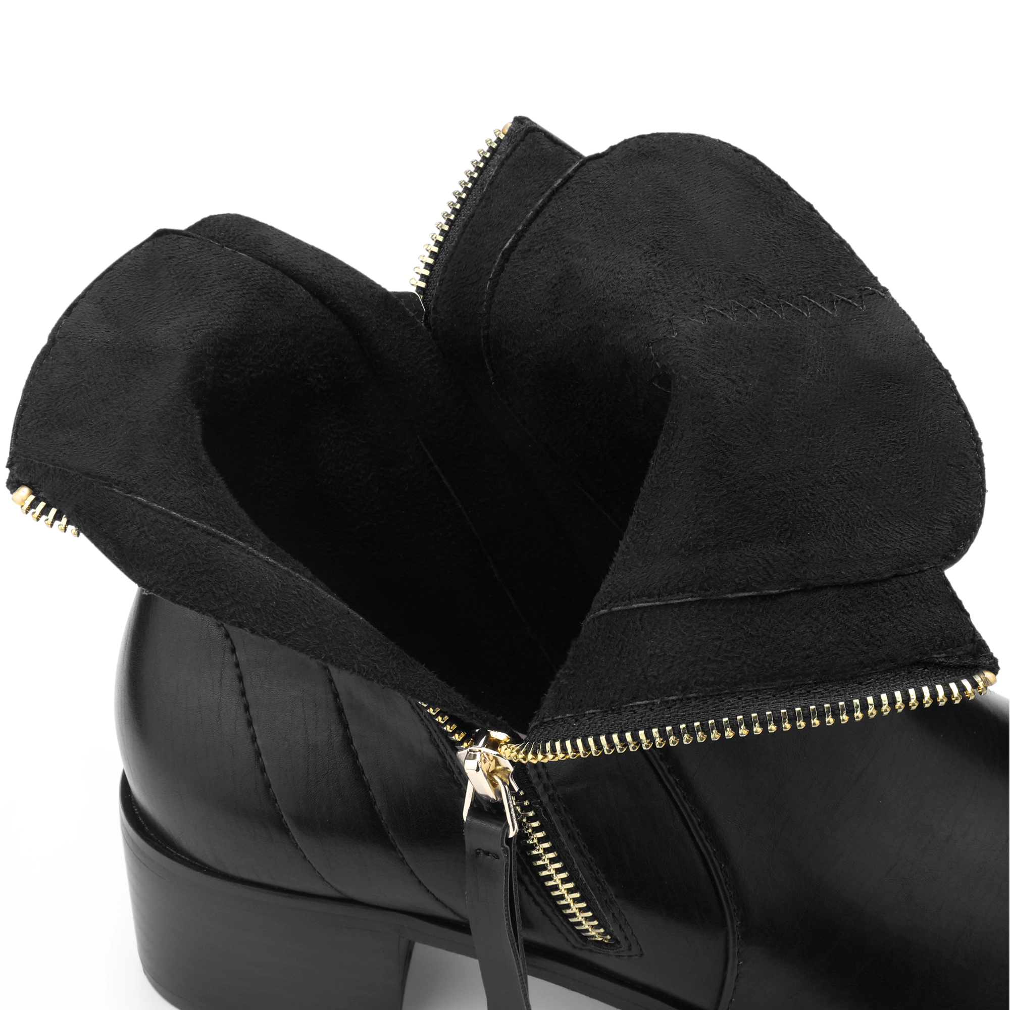 BLISSFUL STEP Women's Pointy Toe Classic Flat Heel Ankle Booties