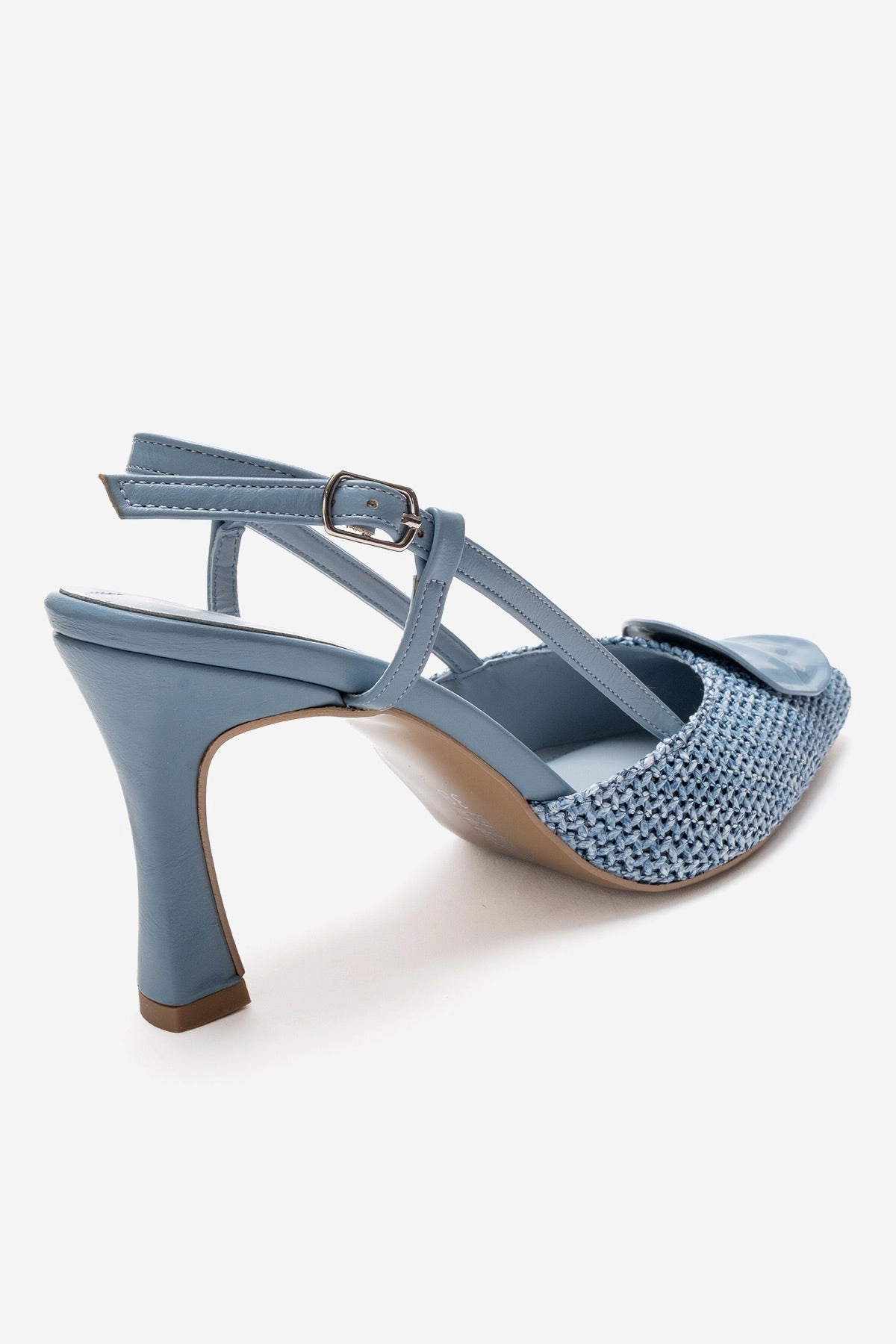 Prologue Shoes Womens Levia Woven Pointed Toe Slingback Pump