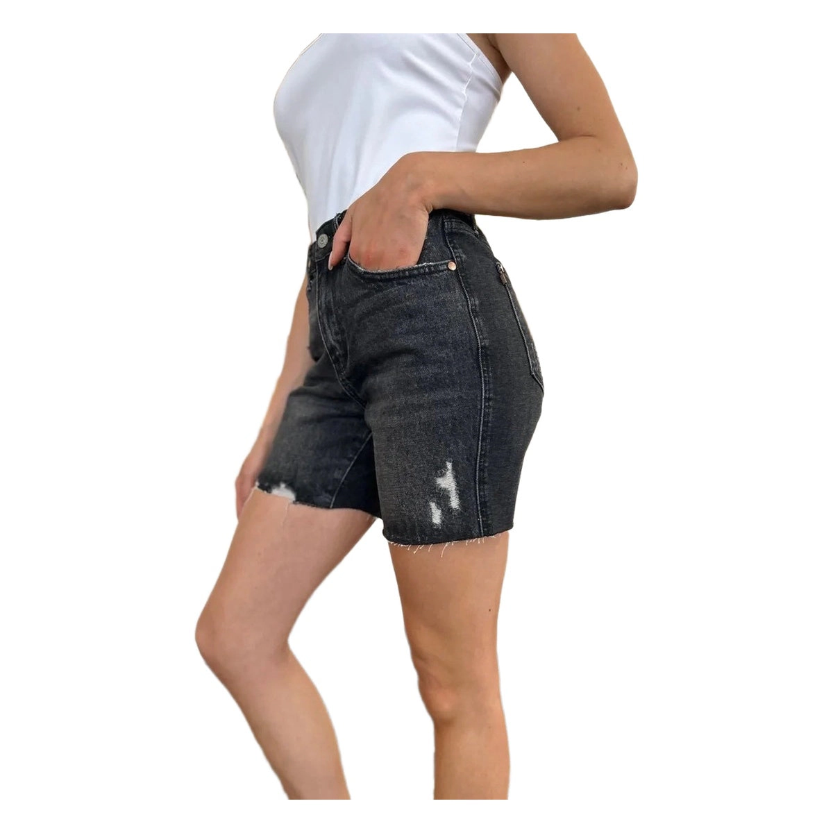 Judy Blue Womens Full High Waist Rigid Magic Denim Shorts