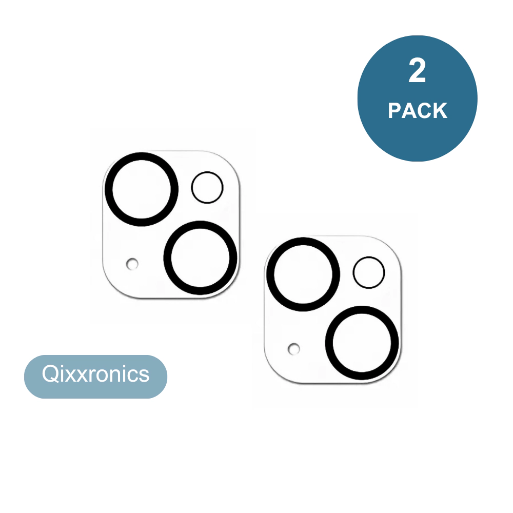 Qixxronics Camera Lens Protector for iPhone 14 [Night Circle] Tempered Glass Lens Cover for iPhone 14 2PCS