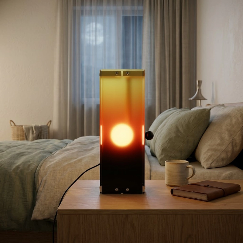 EP Light Modern Triangular Table Lamp with LED Lighting