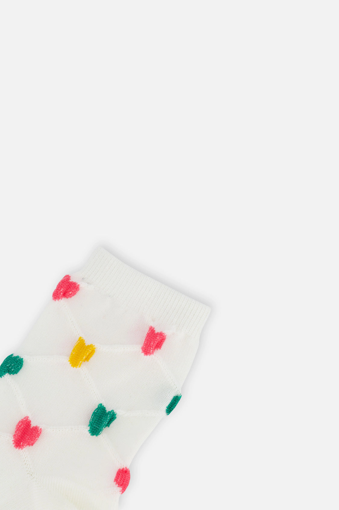 Deux par Girls Ribbed Heart Socks (3 Pairs)